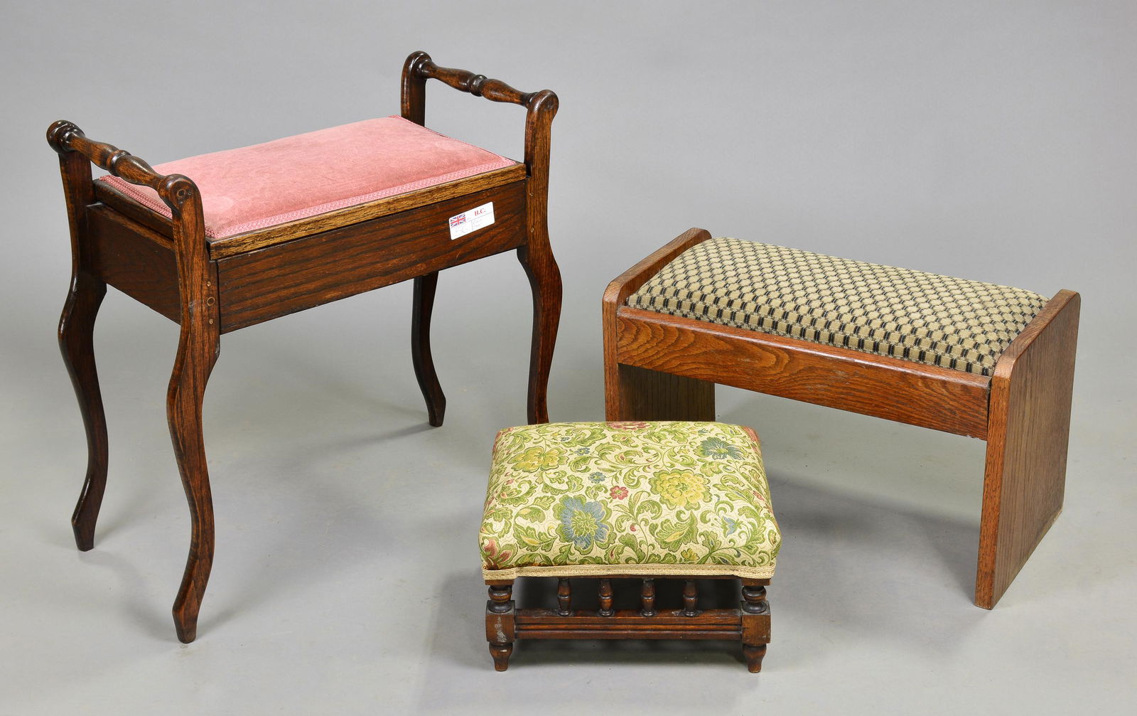 3 Upholstered British Stools (1 of 4)