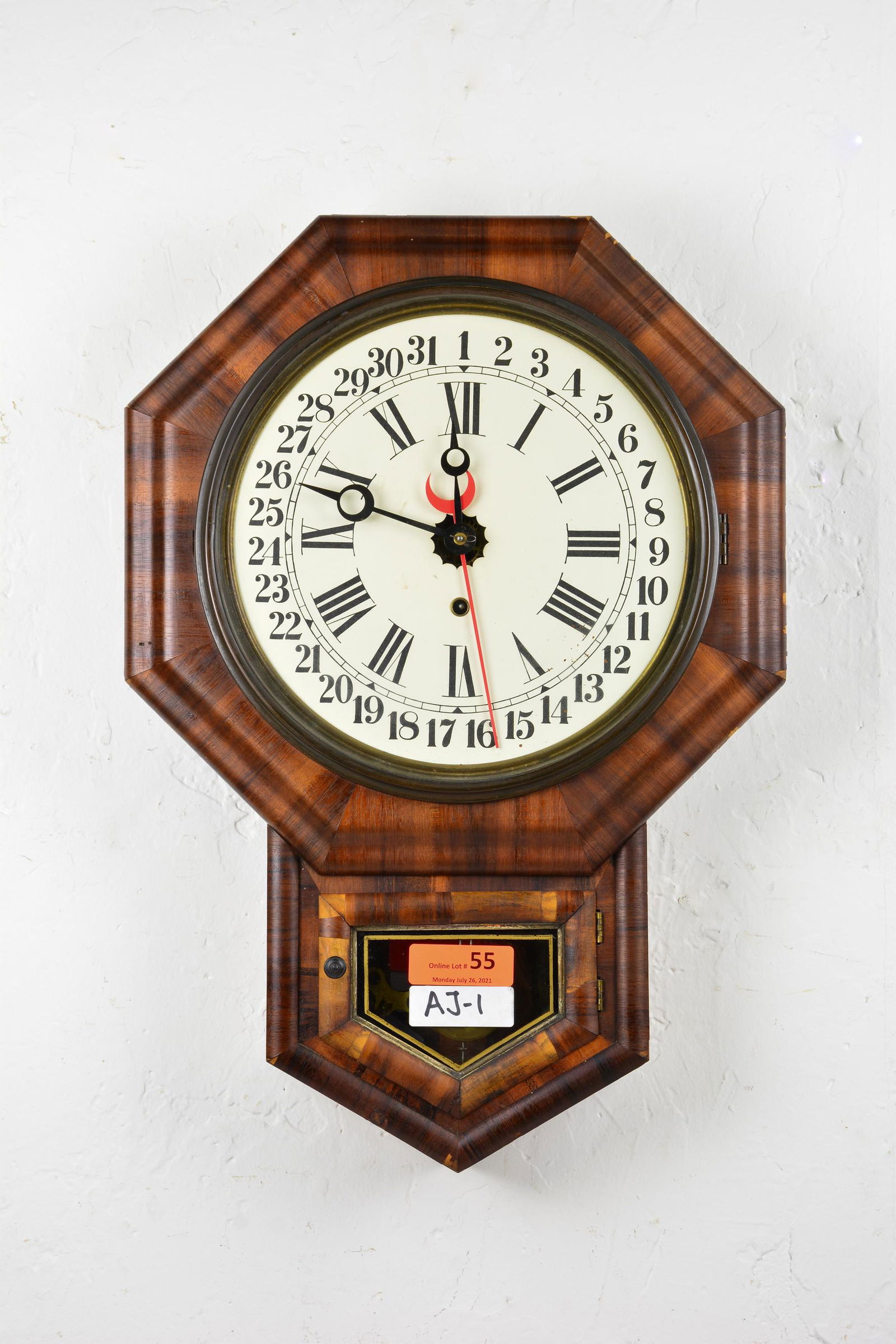 American Wall Clock with Key & Pendulum (1 of 5)