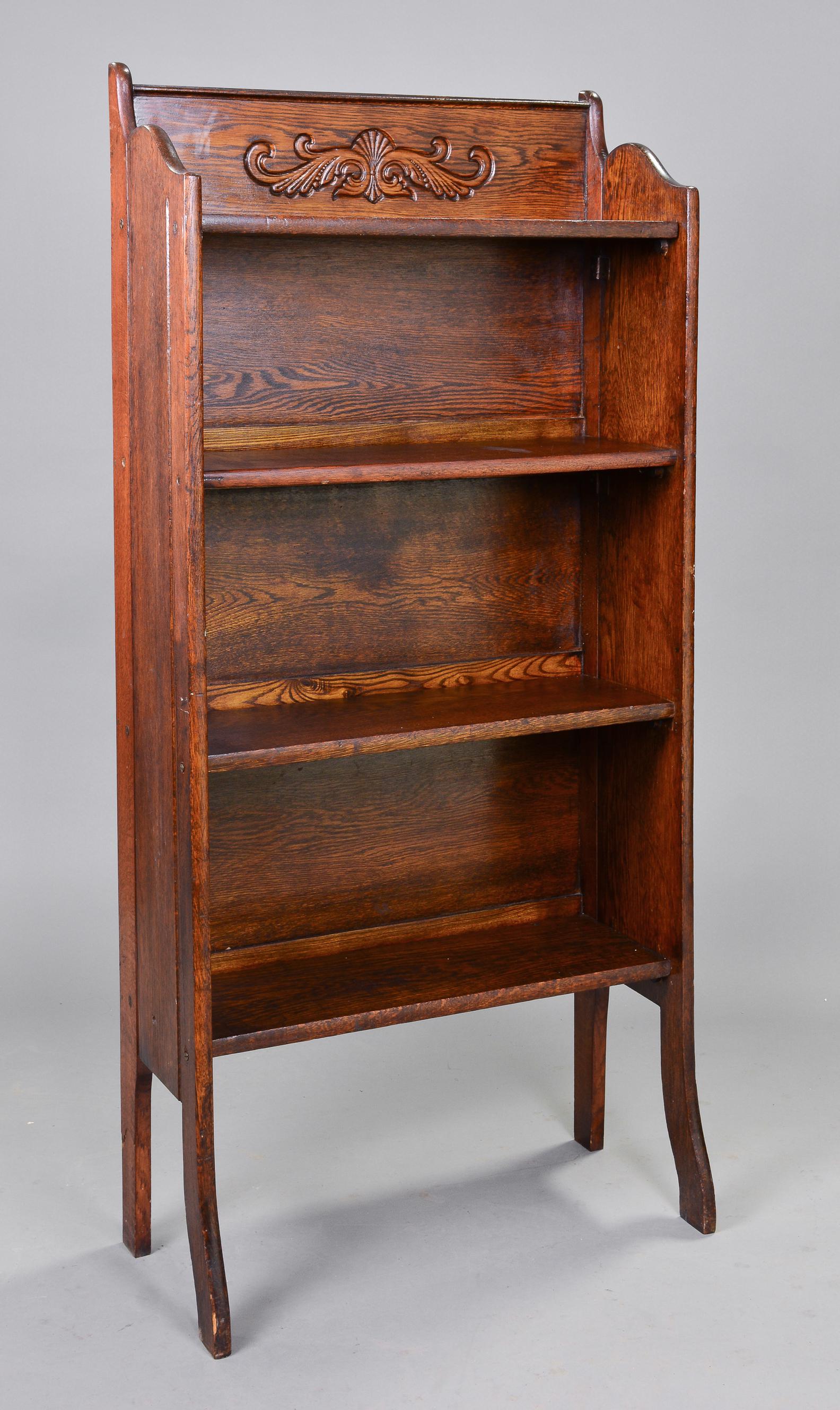British Oak Open Bookshelf (1 of 4)