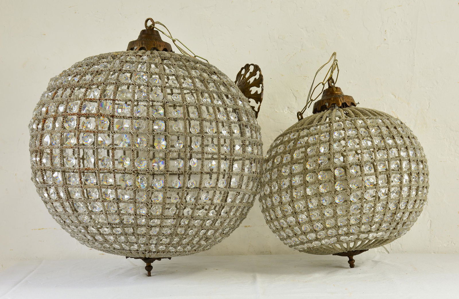 2 Empire Style Globe Shape Chandeliers (1 of 2)
