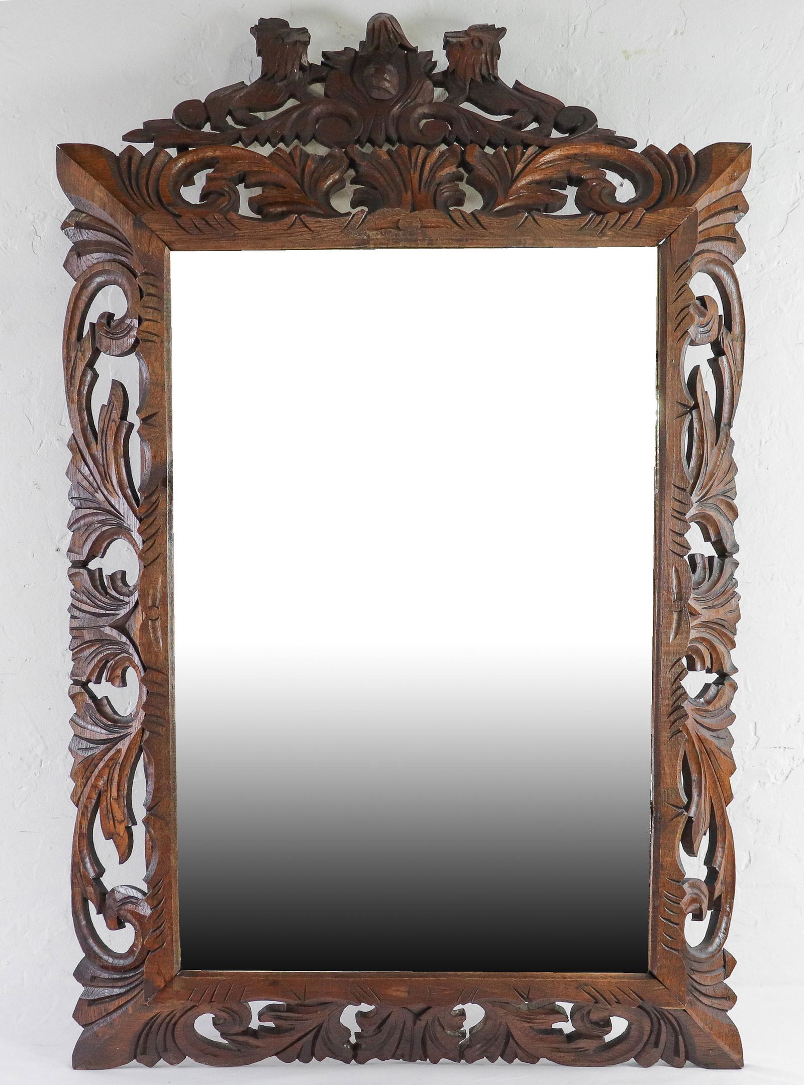 European Beveled Mirror in Open Carved Frame (1 of 5)