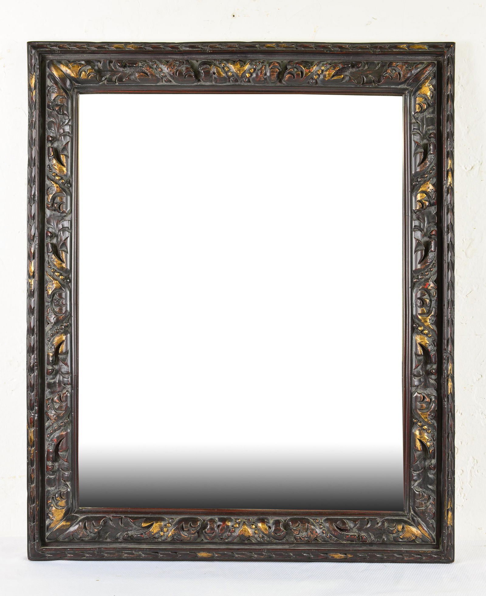 Dark Ornate Framed Beveled Mirror (1 of 1)