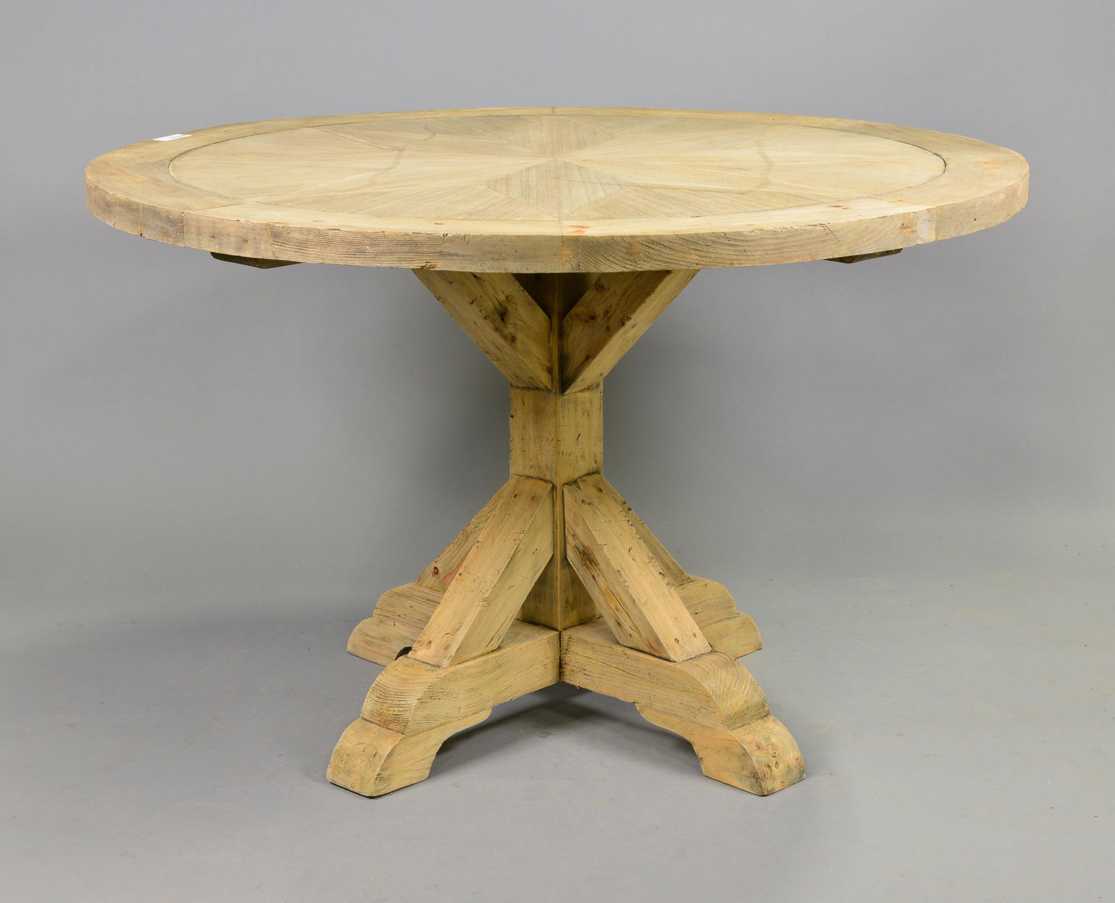 Coastal Round Pedestal Base Entry Table (1 of 4)