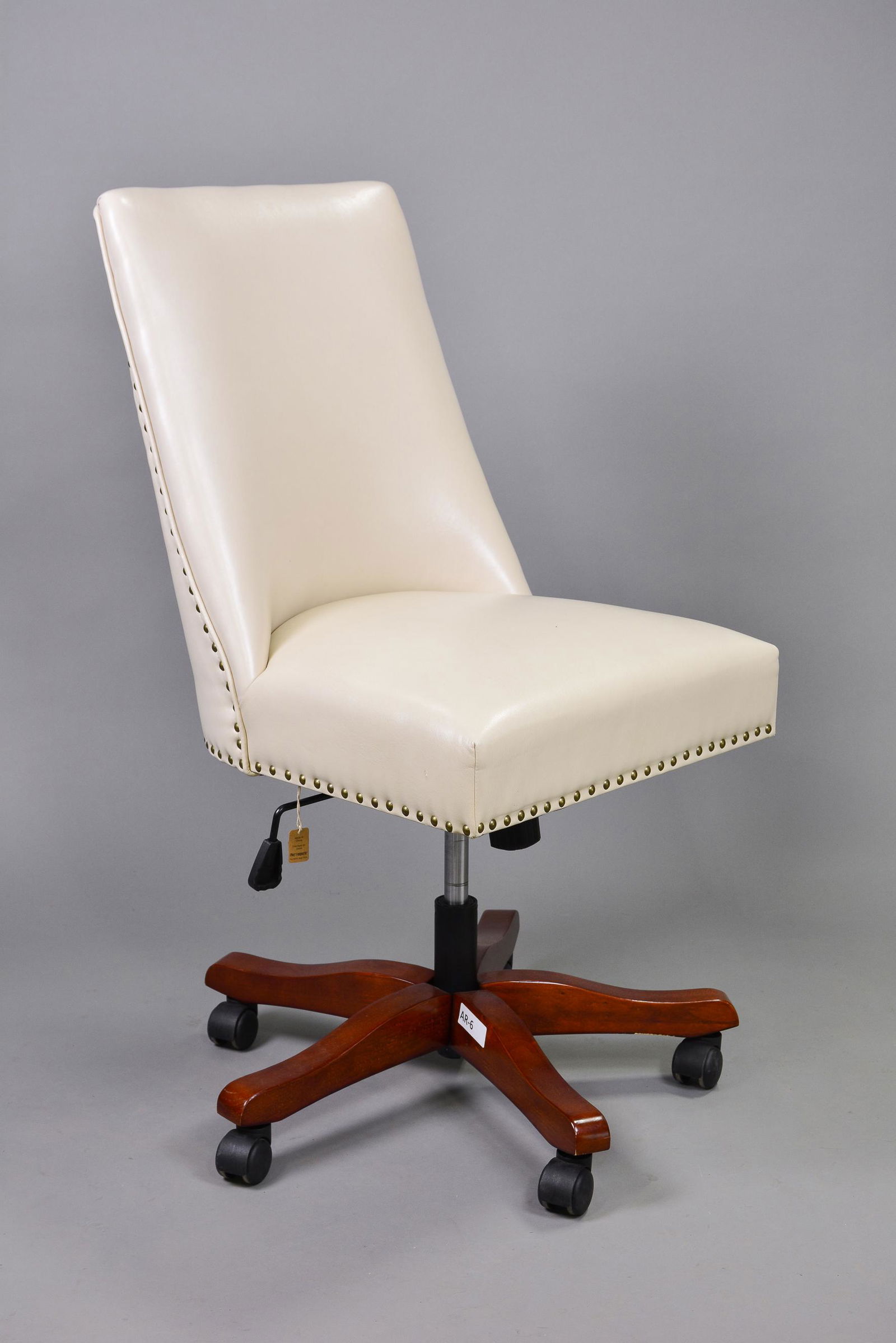 Vinyl Upholstered Office Chair With Nail Heads (1 of 2)