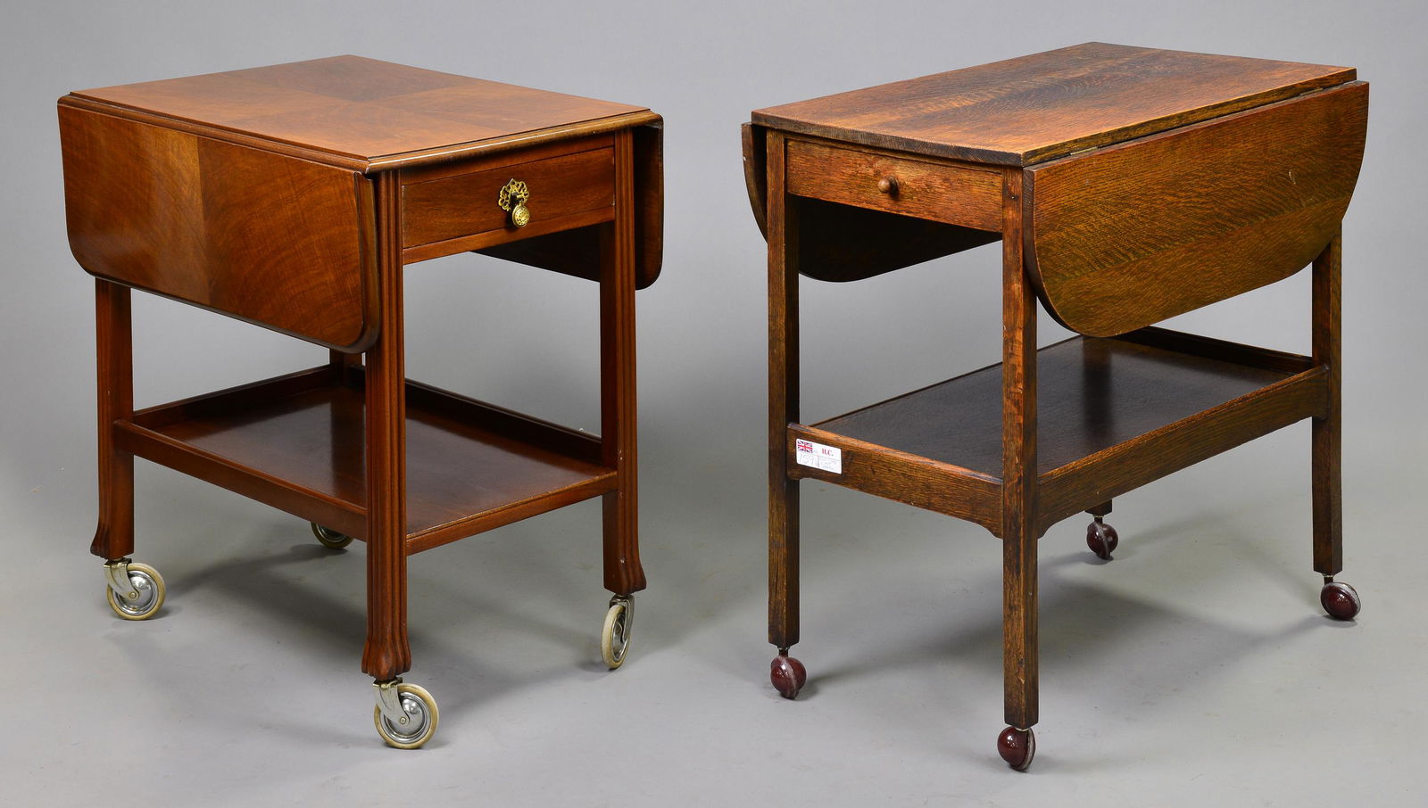 2 British Drop Side Two Tier Carts (1 of 3)