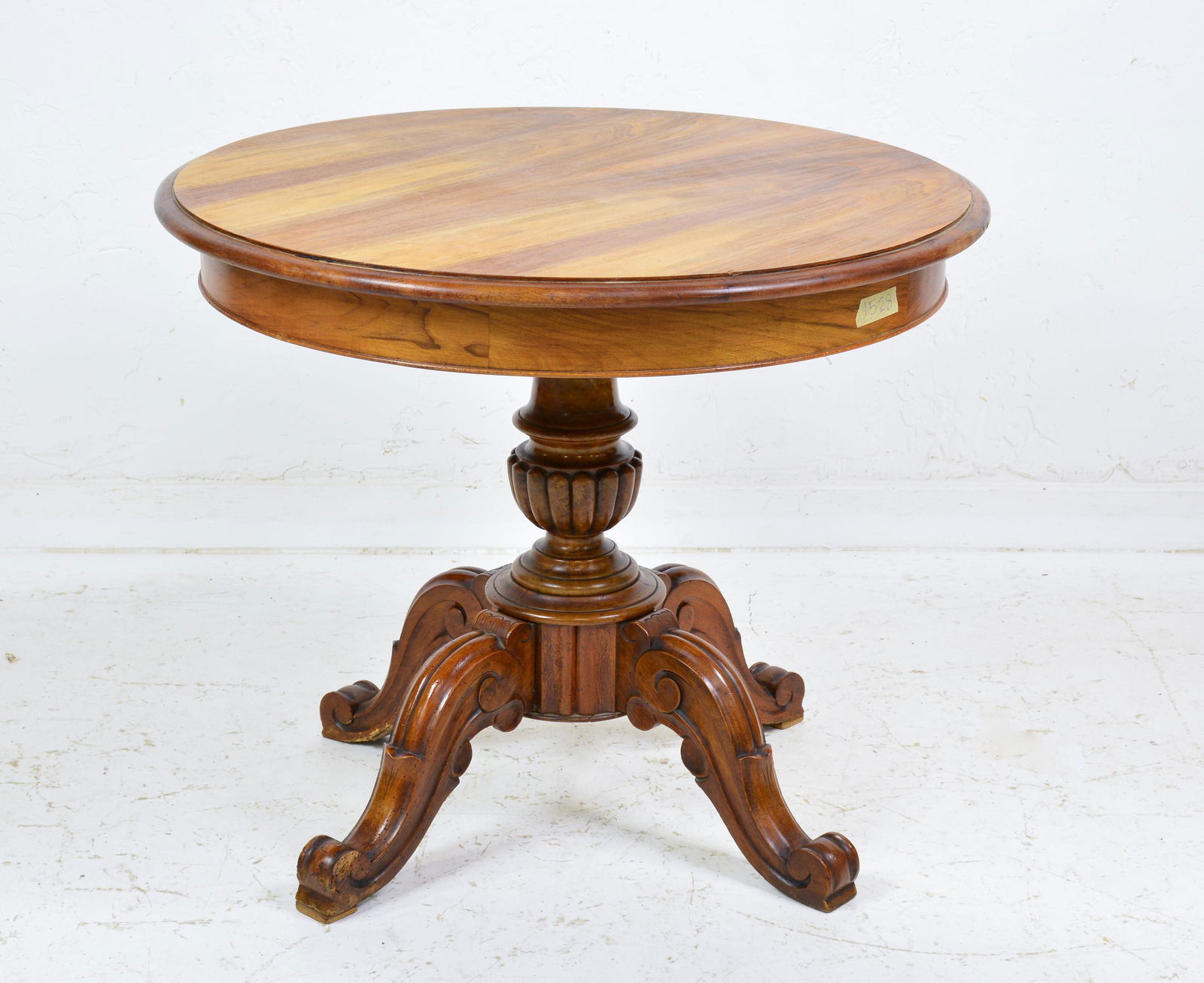 Louis Philippe style round  table walnut (1 of 5)