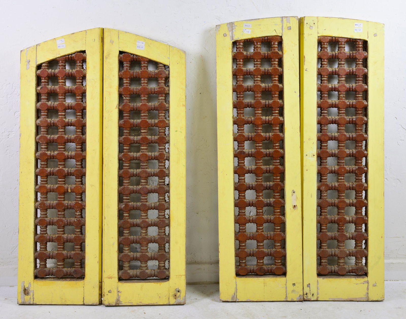 2 Sets Painted Yellow Windows (1 of 3)