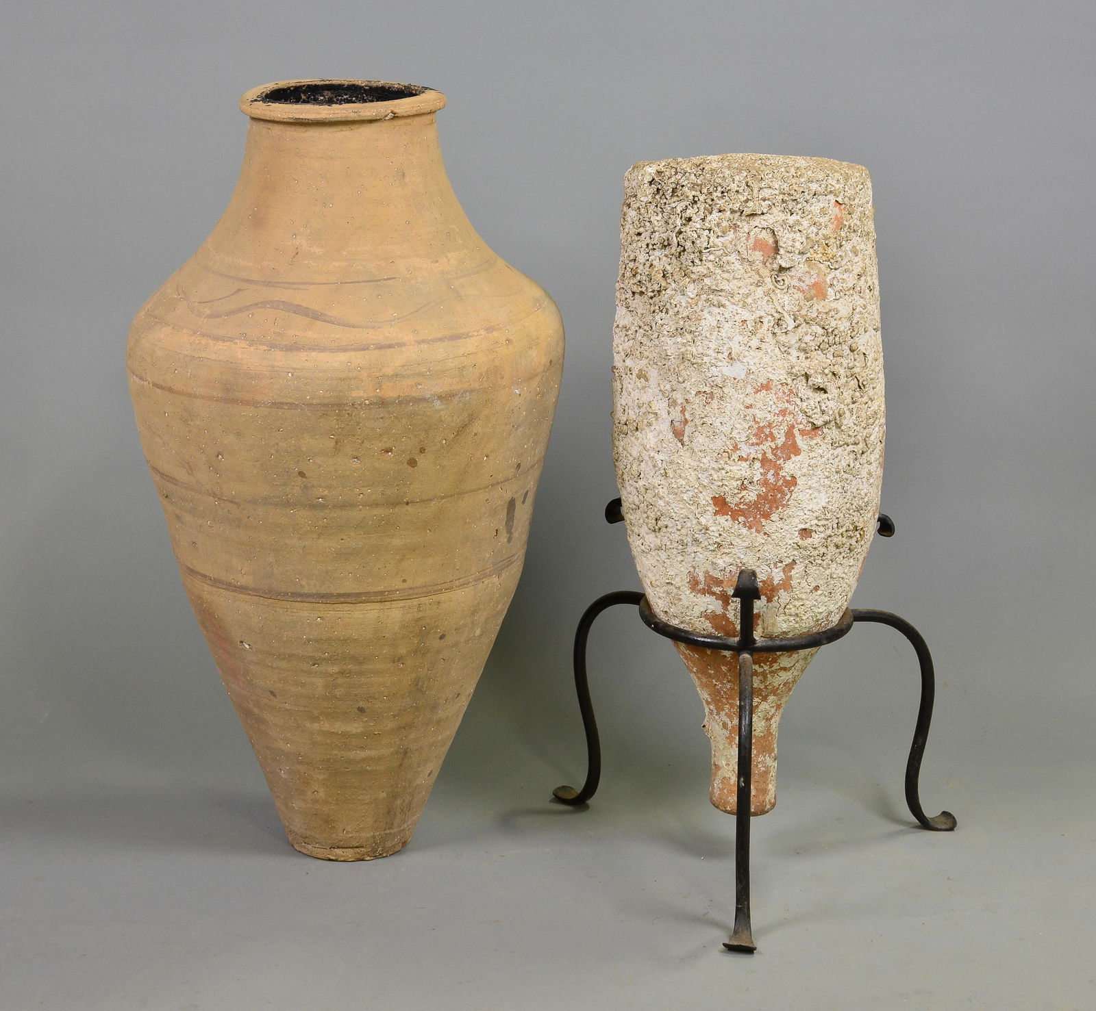 2 Large Pottery Vases / Planters (1 of 3)