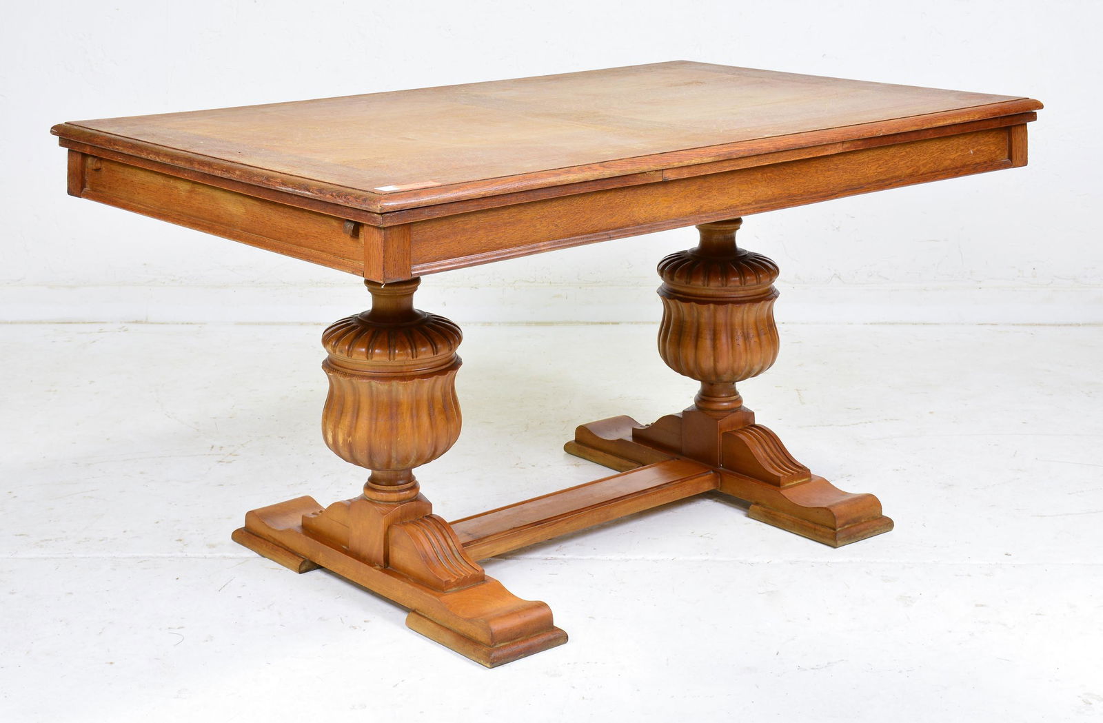 European Oak Draw Leaf Table (1 of 4)