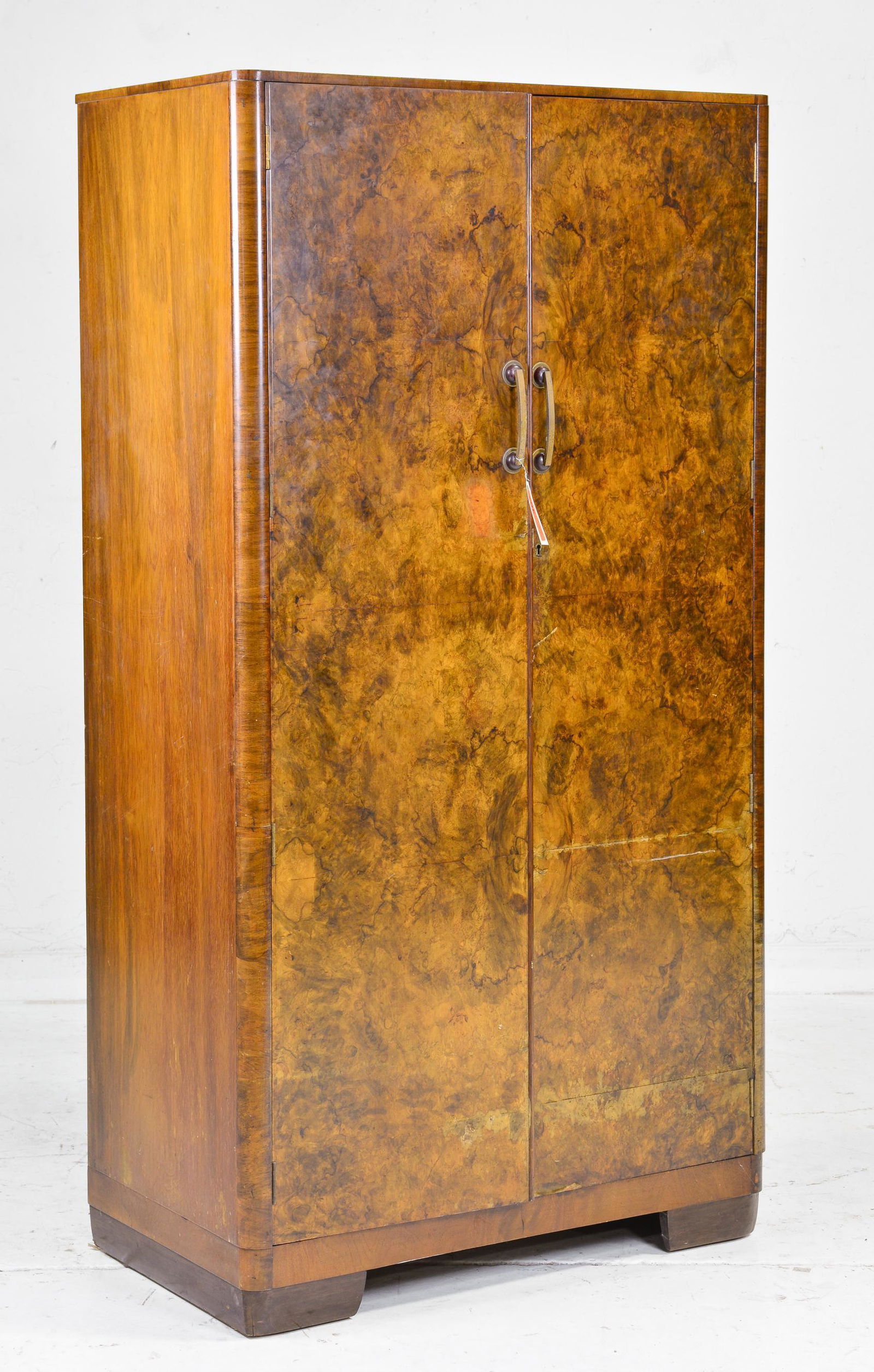 English Walnut Double Door Robe / Cupboard (1 of 2)