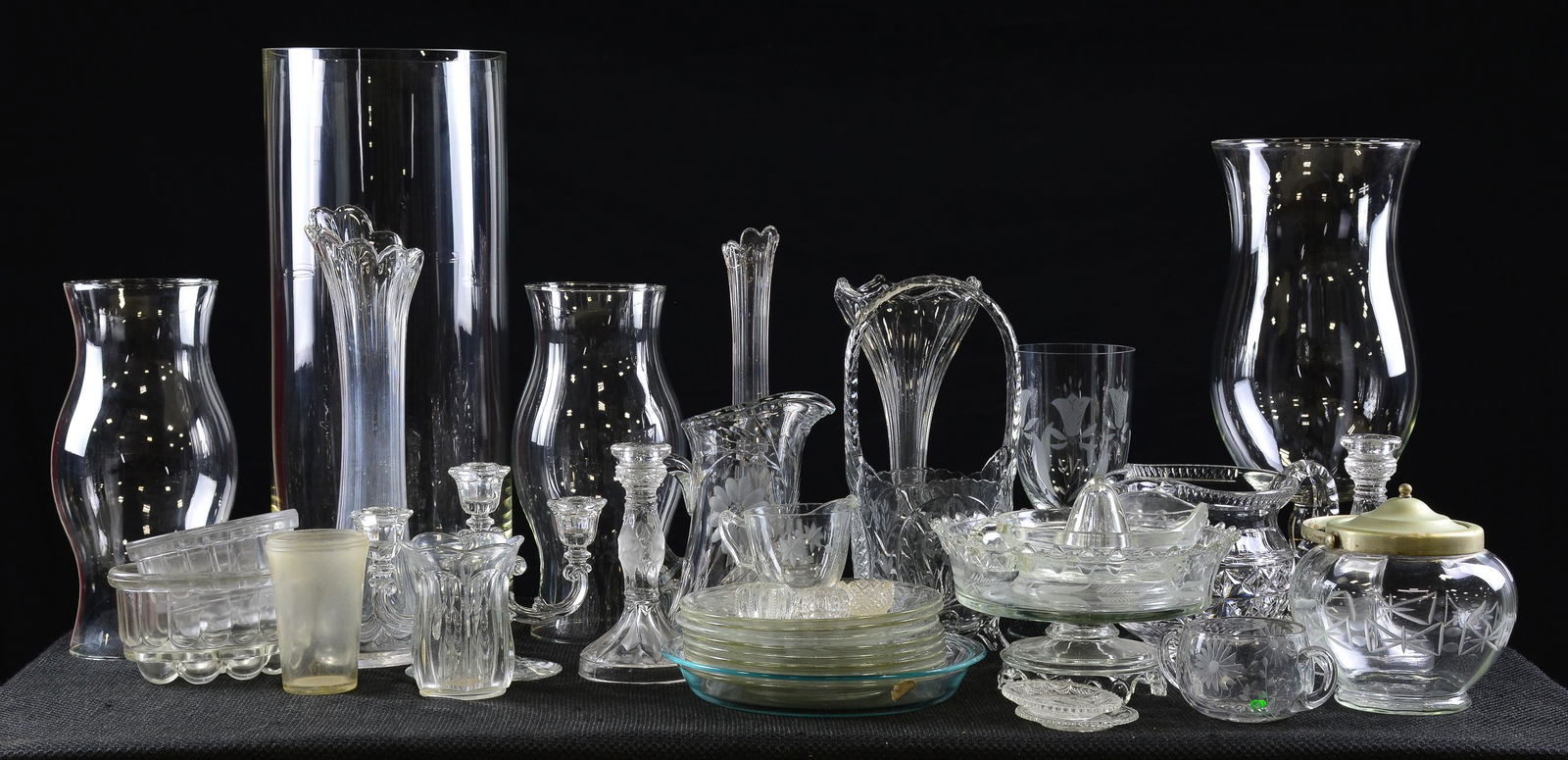 37pc Collection of Assorted Glass Vases, Plates, Etc. (1 of 4)