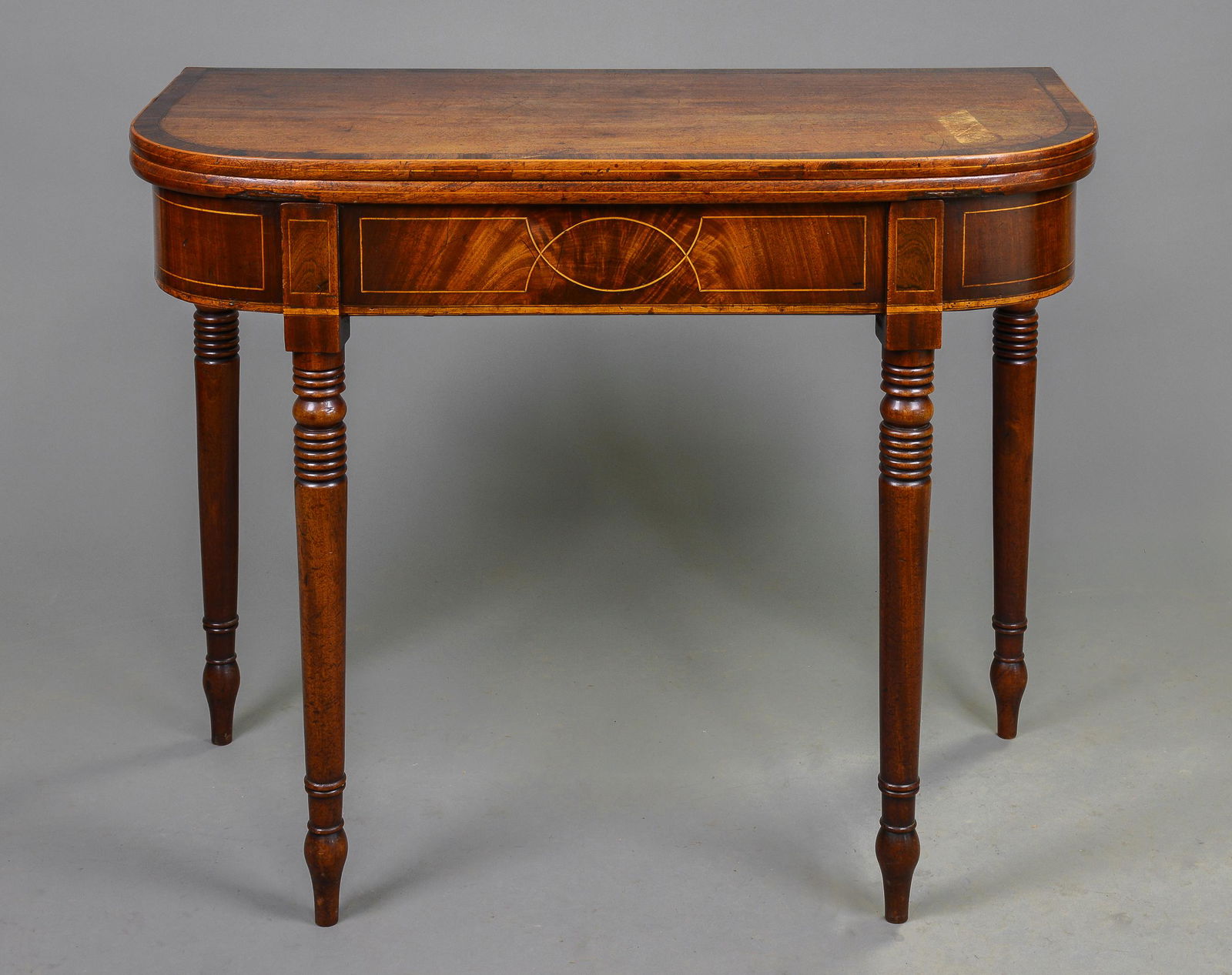 Georgian Mahogany Flip Top Game / Card Table (1 of 5)