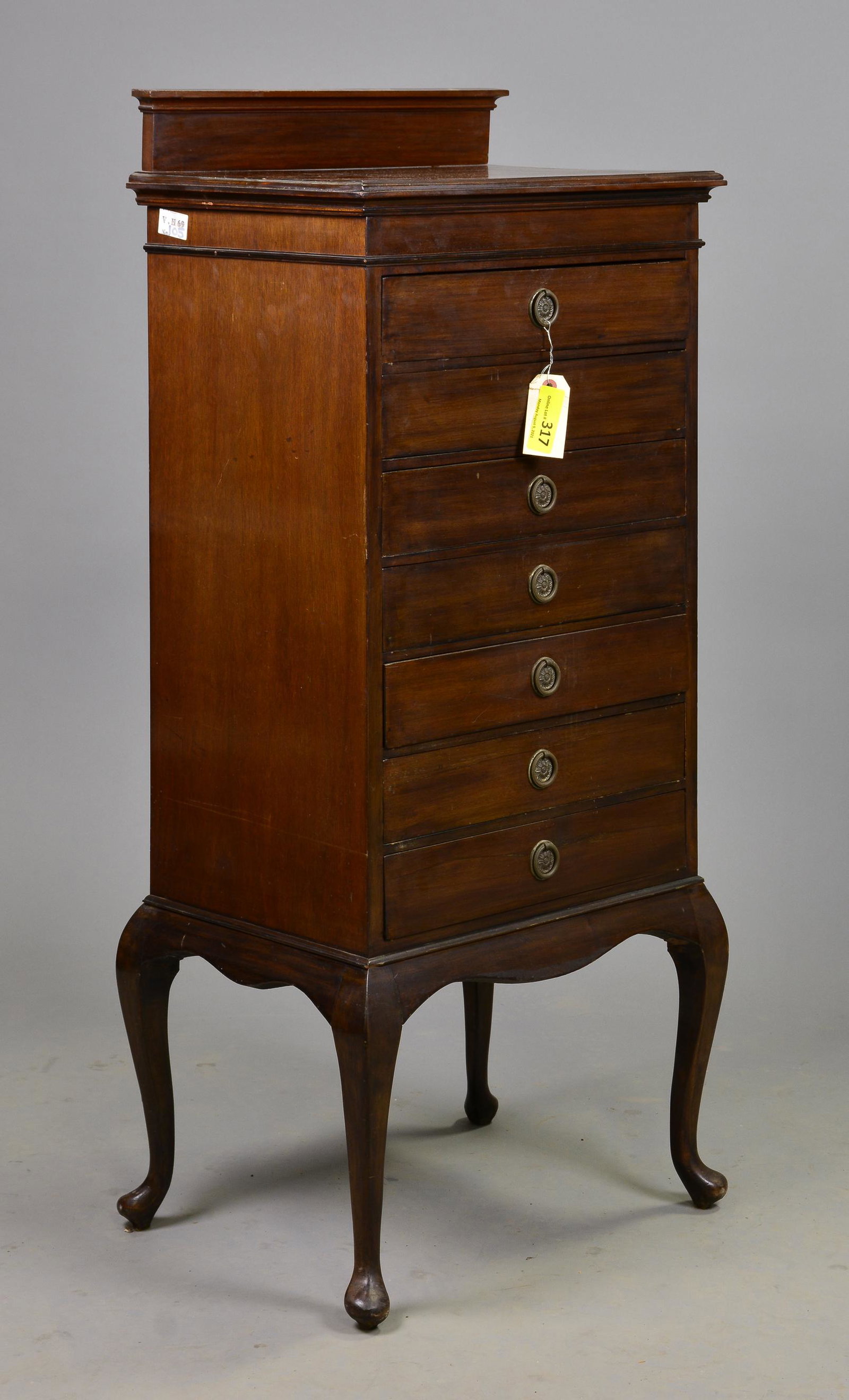 Edwardian Mahogany Music Cabinet: Edwardian Mahogany Music Cabinet - 47 in tall x 21 x 15