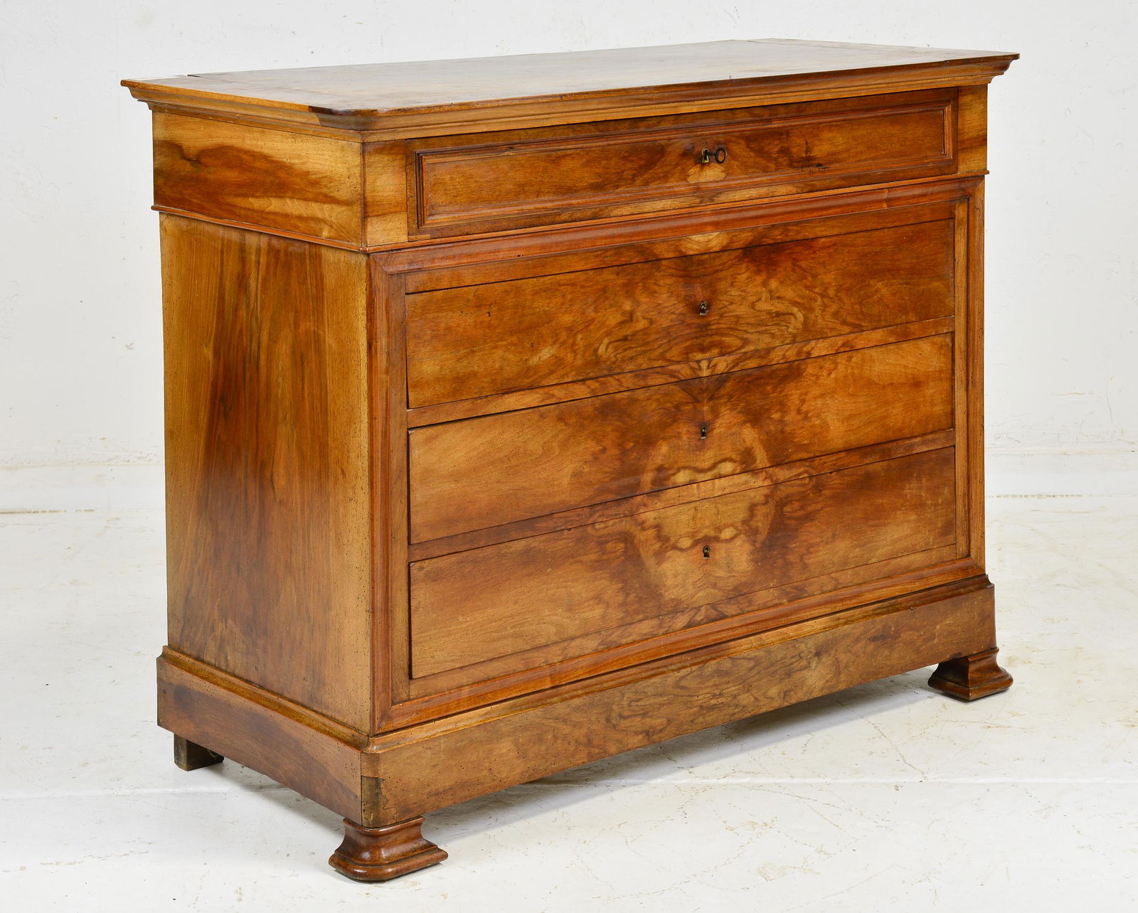 Louis Philippe Style 4 Drawer Chest / Commode (1 of 8)