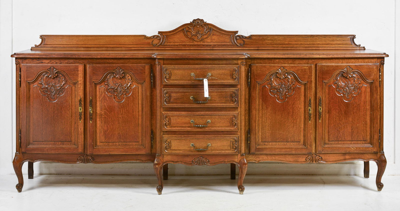 Country French Long Oak Server / Sideboard (1 of 8)