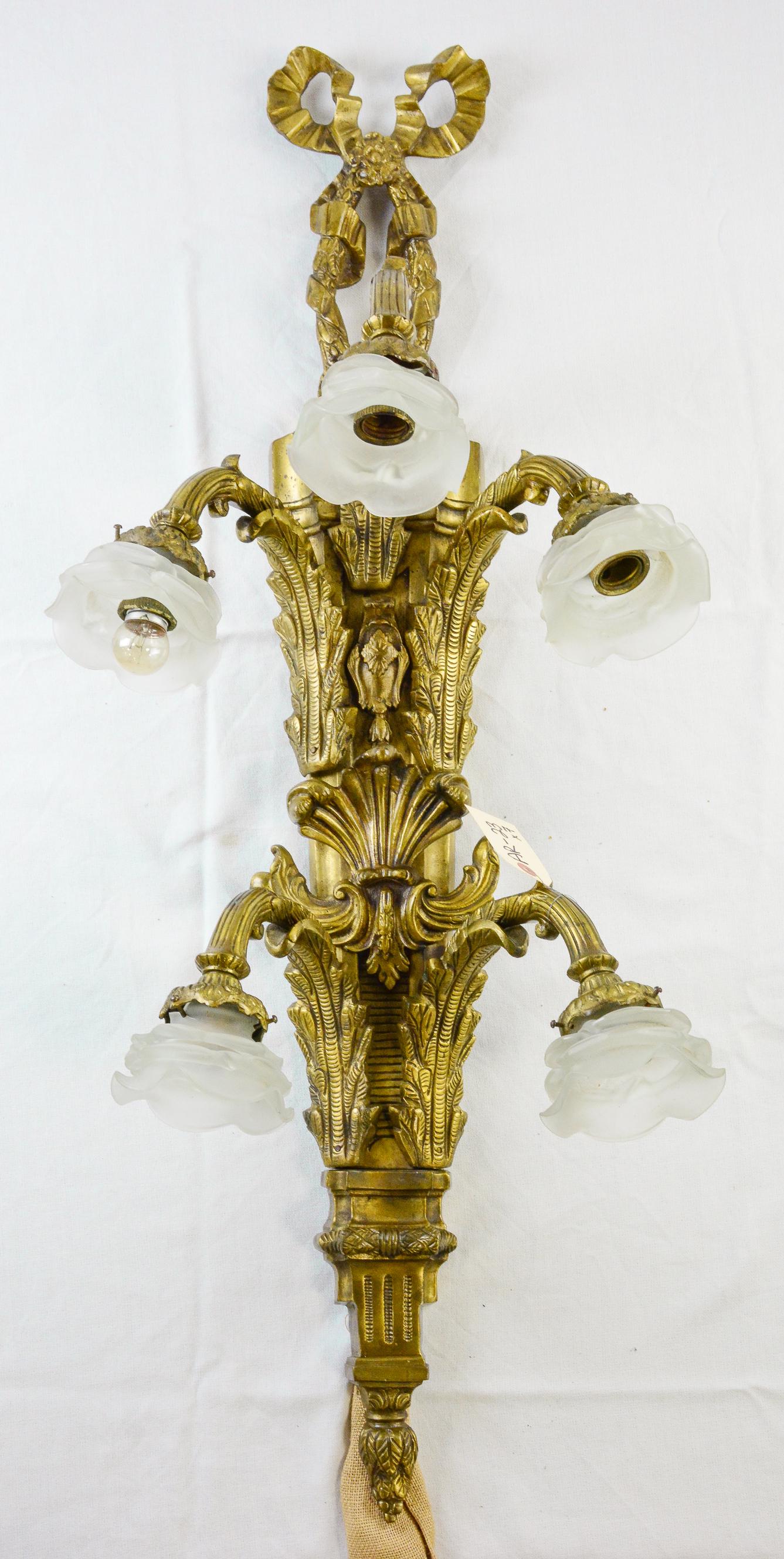Single 5 Arm Bronze Sconce (1 of 4)