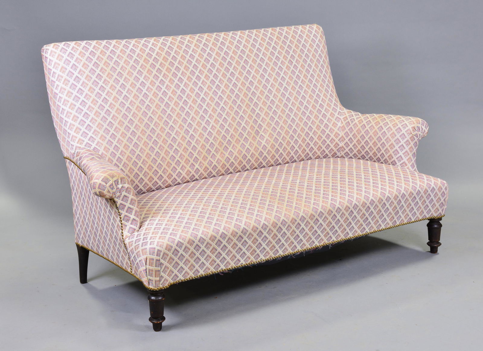 Napoleon III Style Upholstered Settee / Sofa (1 of 4)