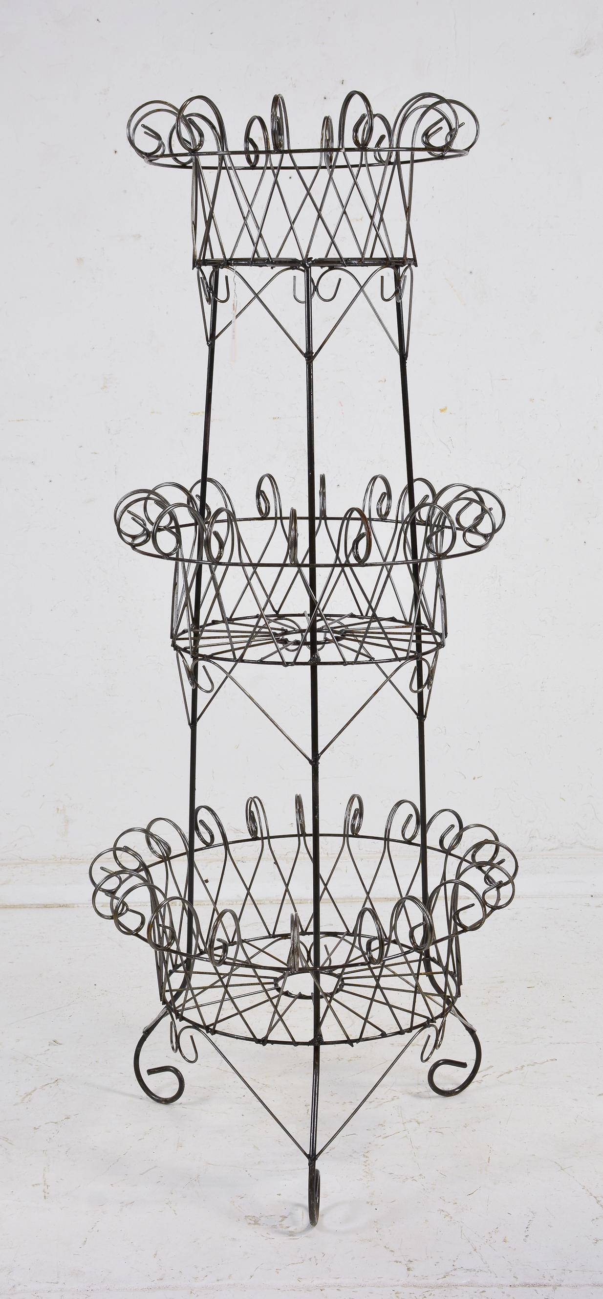 3 Tier French Iron Planter #1 (1 of 2)