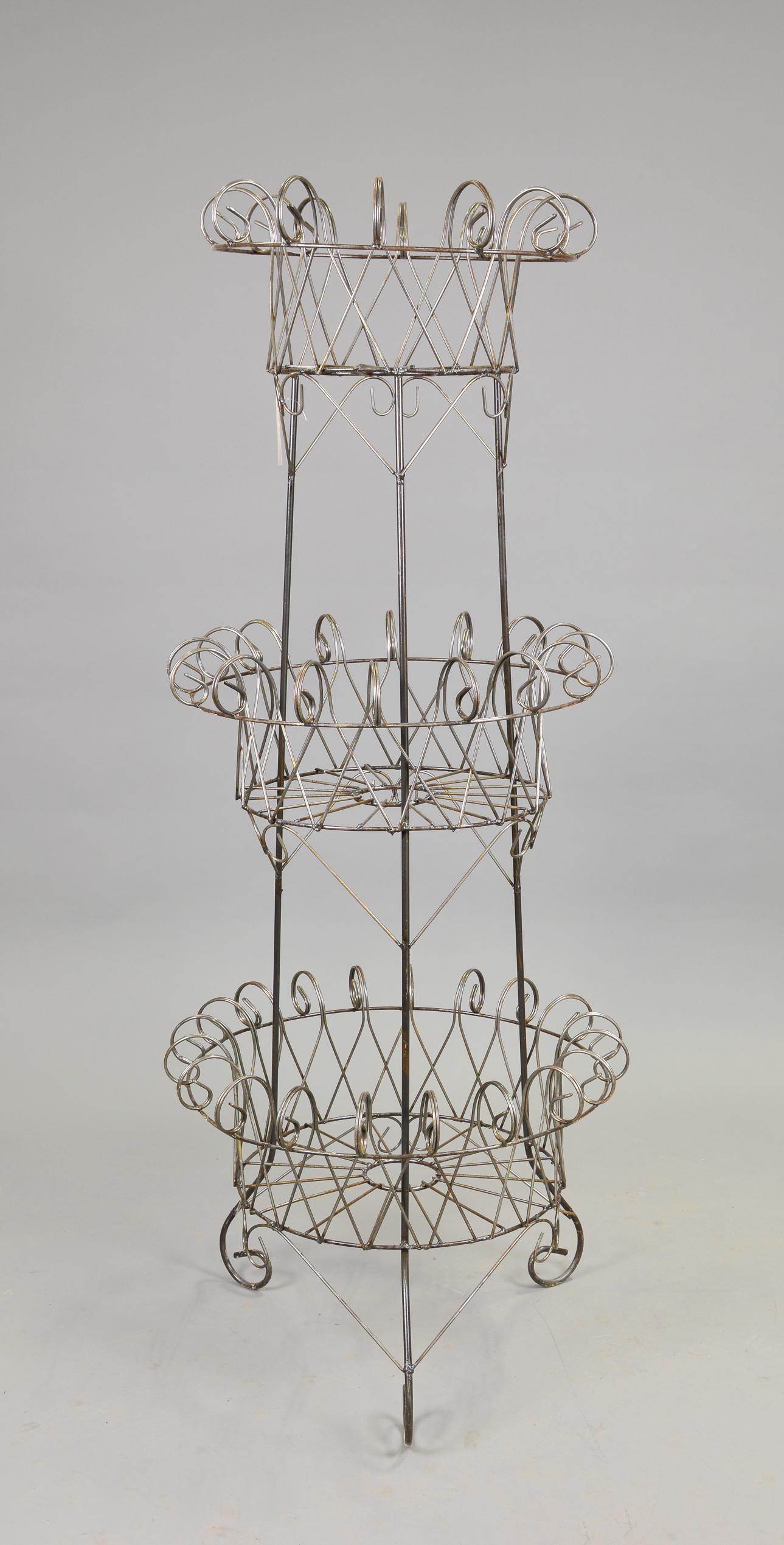 3 Tier French Iron Planter #2 (1 of 2)