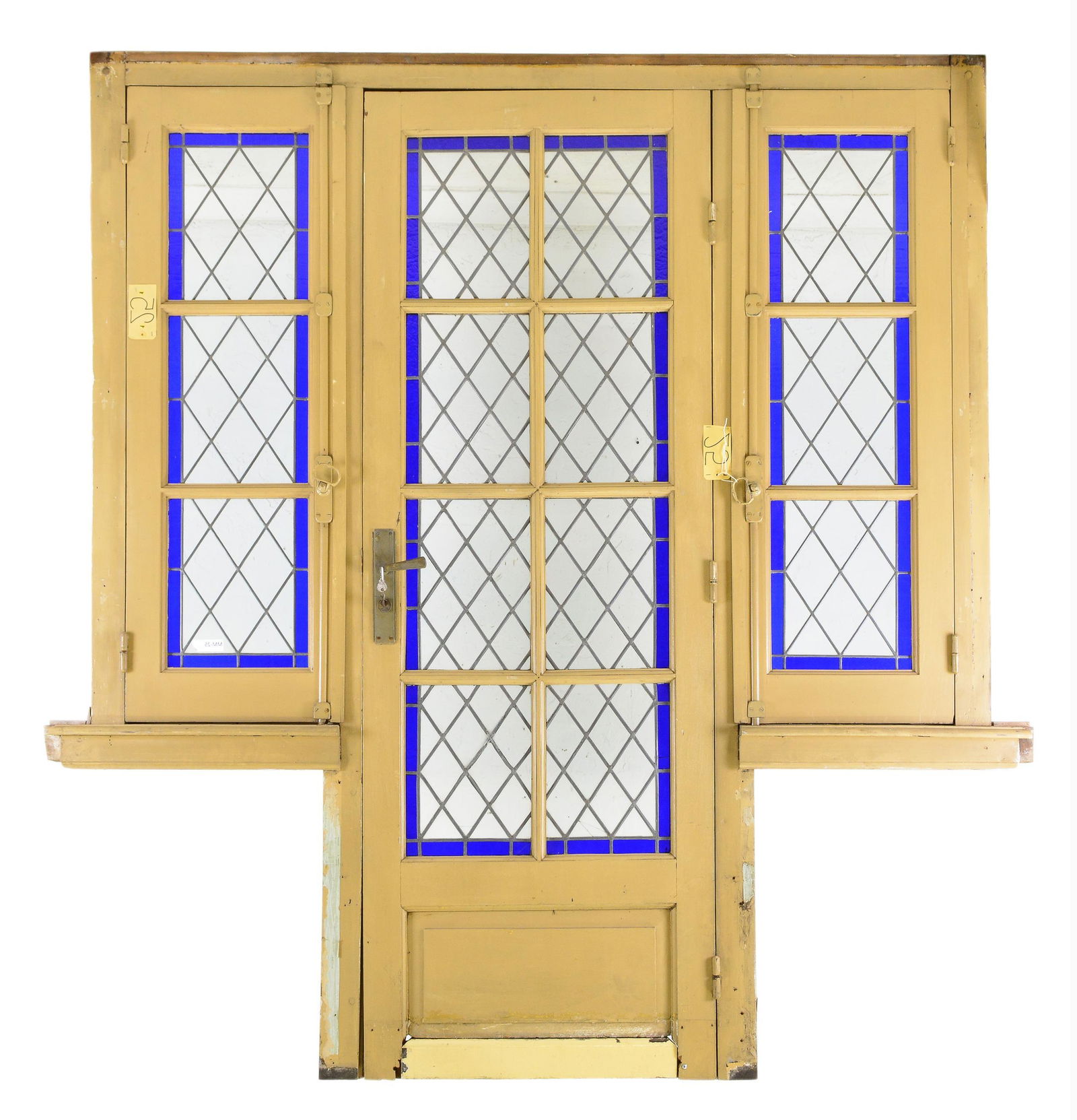 Large 3 Door Blue Vitraux / Stained Glass Door (1 of 6)