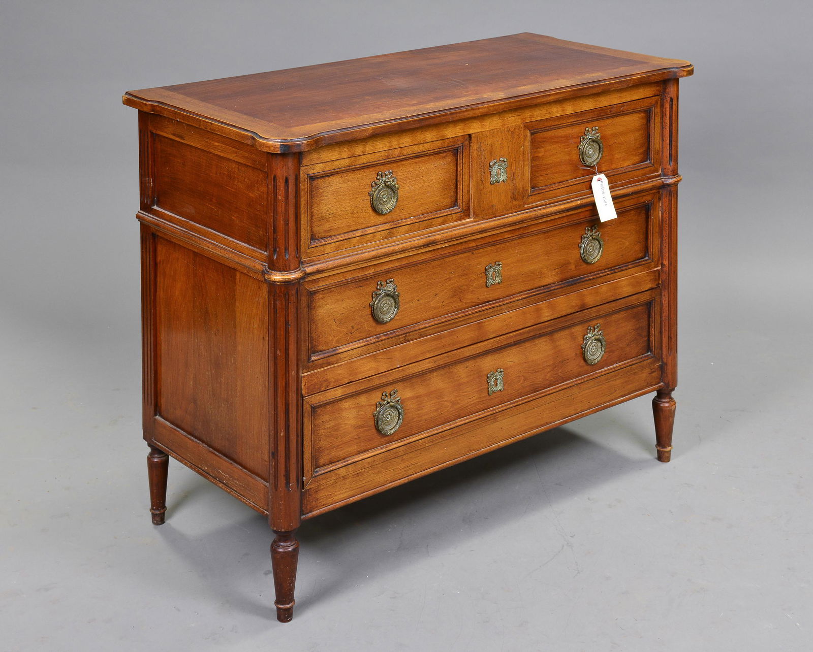 Louis XVI Style 4 Drawer Chest in Cherry (1 of 3)