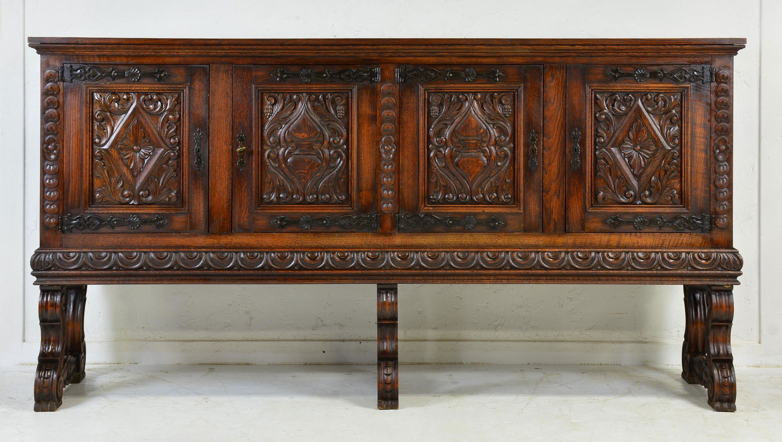 Spanish Style Large Carved Server / Sideboard (1 of 6)