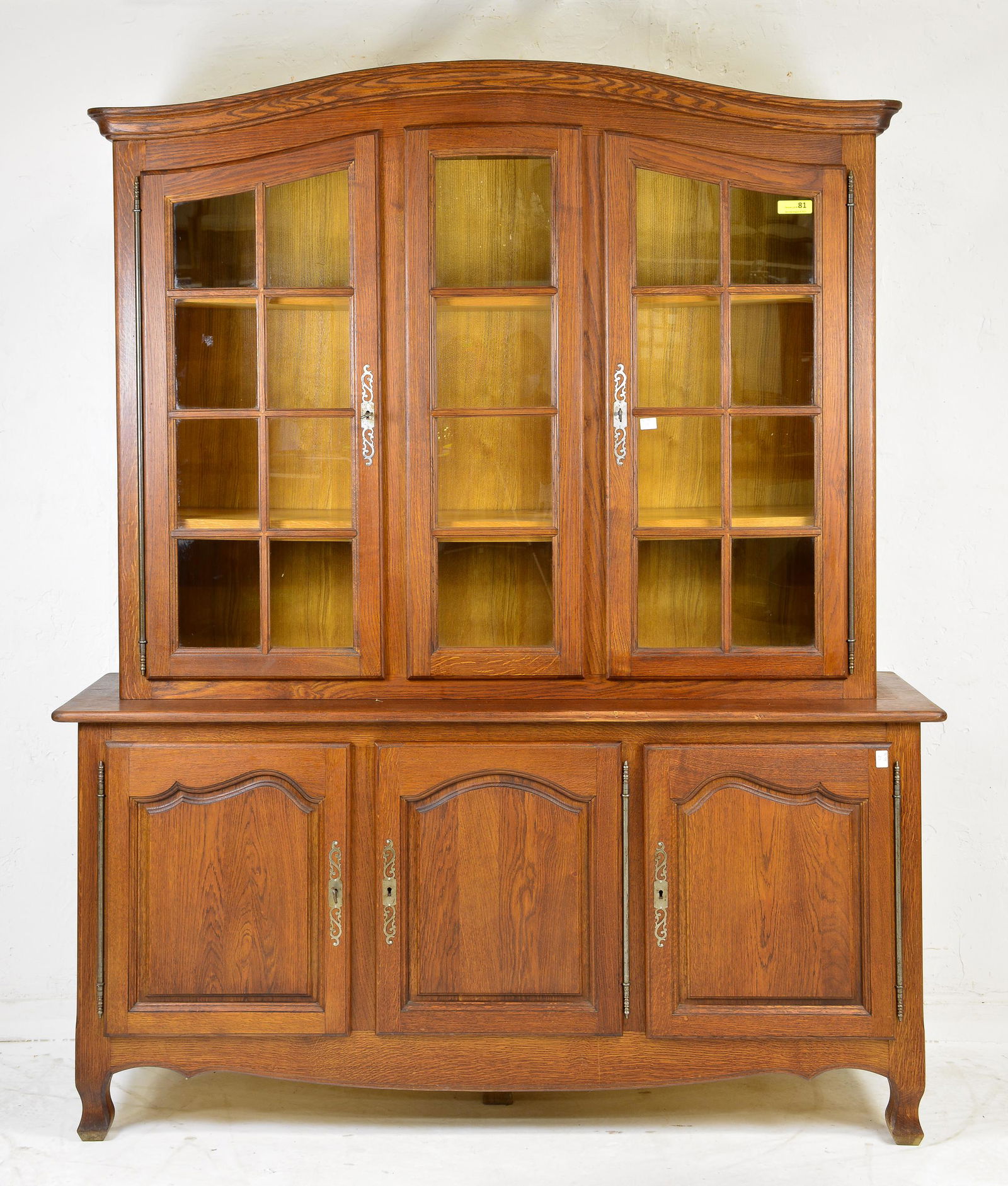French Style Oak Cupboard / Bookcase (1 of 4)