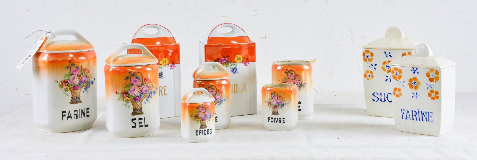 10pc Assorted French Herb / Spice Canisters (1 of 5)