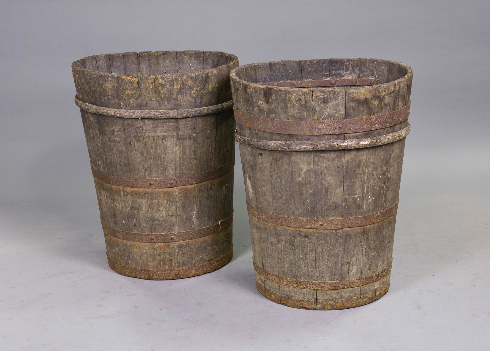 2 French Chestnut Iron Banded Grape Hods (1 of 5)