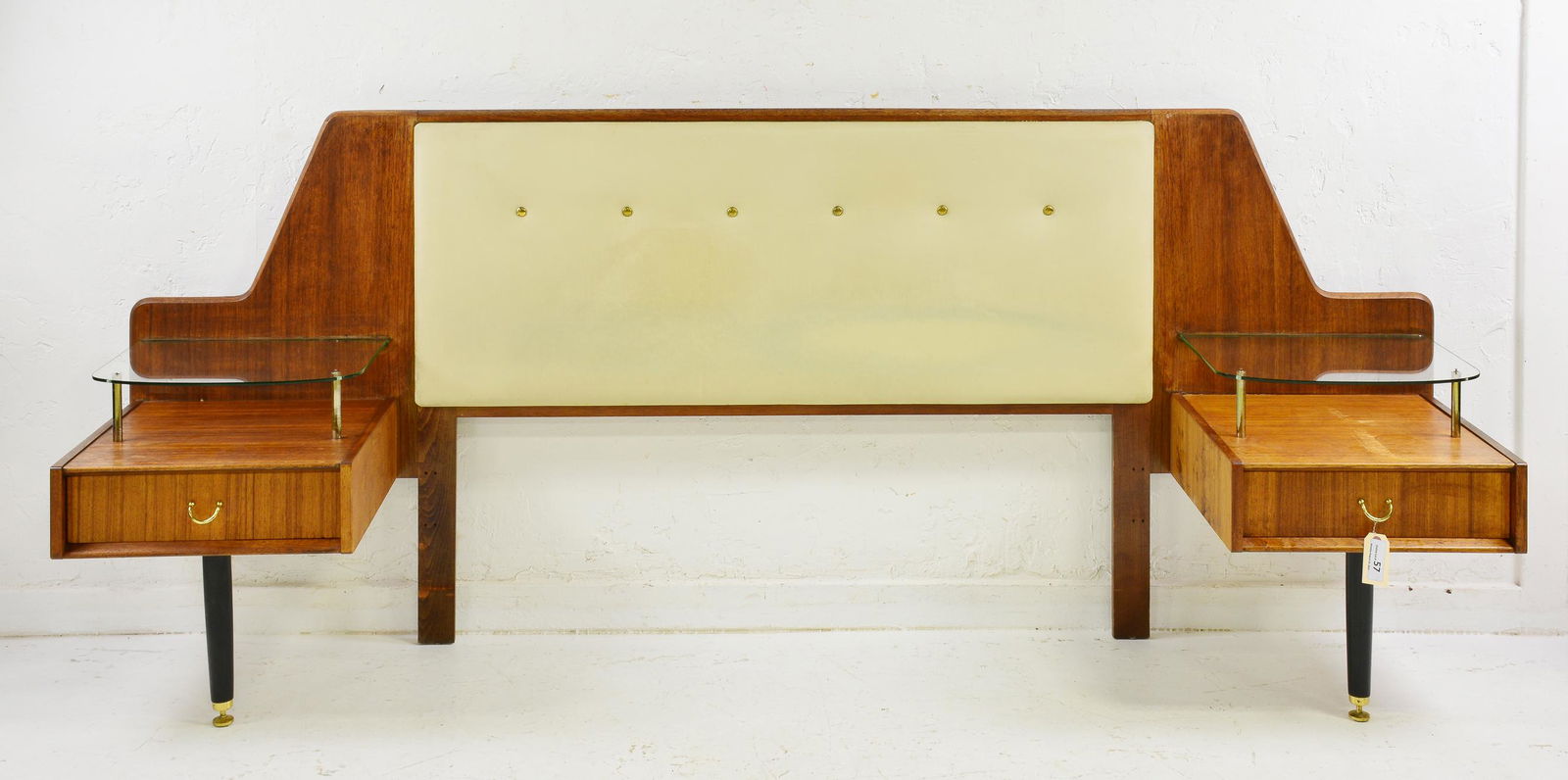 Mid Century Modern Tola Headboard with Nightstands #1 (1 of 8)
