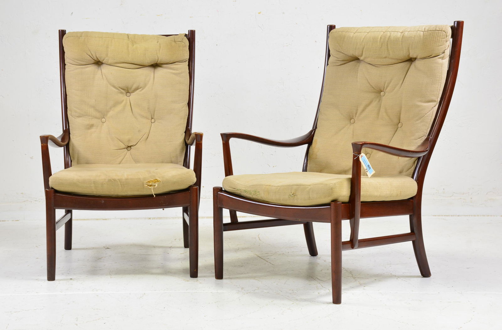 Pair Mid Century Modern Arm Chairs - Parker Knoll (1 of 5)