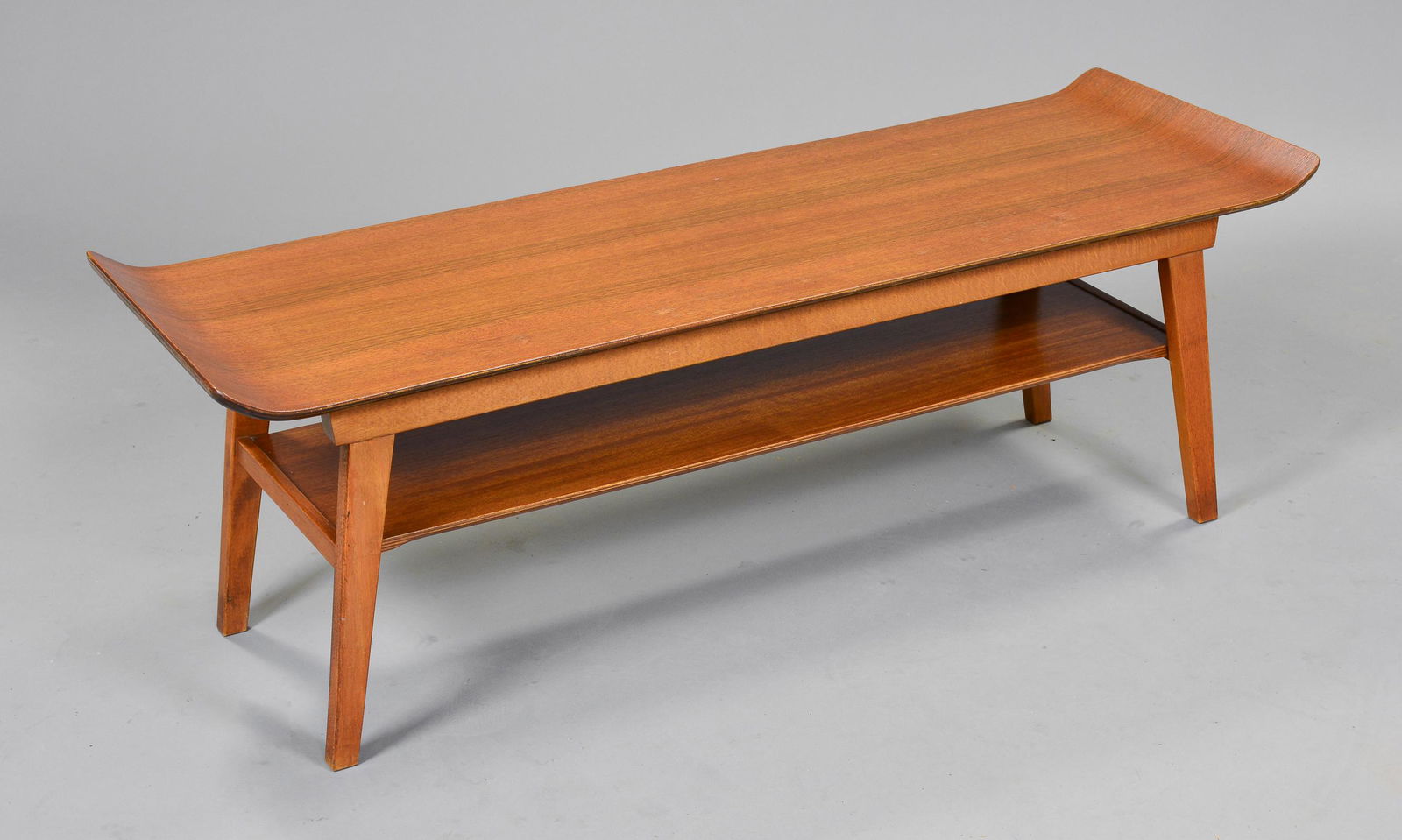 Pagoda Shaped Mid Century Modern Coffee Table (1 of 2)