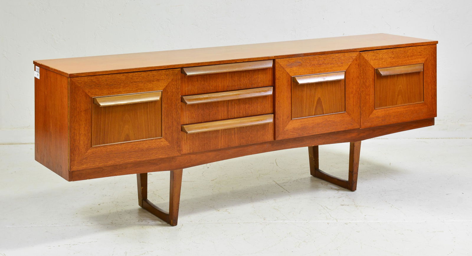 Teak Mid Century  Sideboard on Sleigh Base - Stateroom (1 of 8)