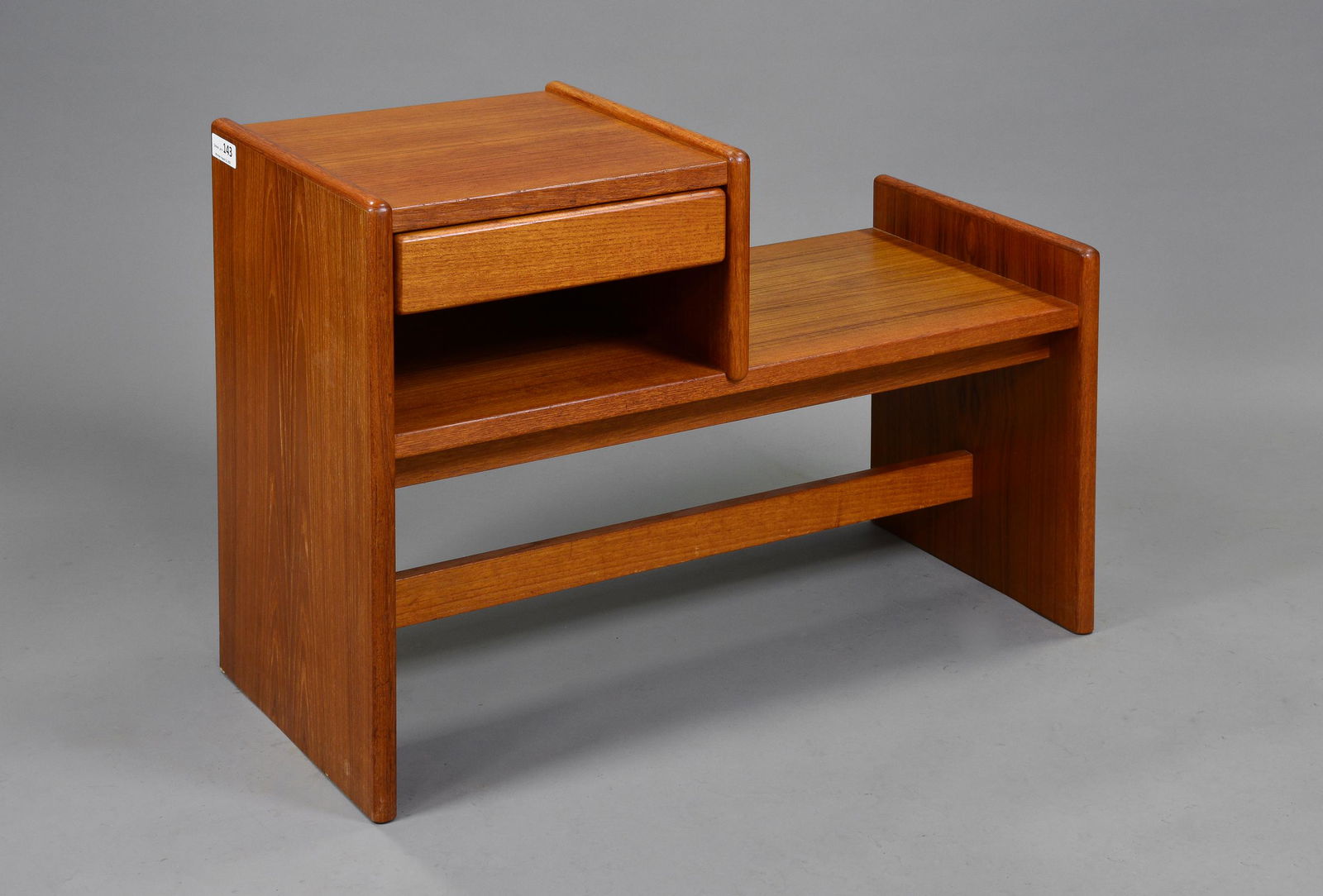Mid Century Modern Teak Telephone Bench #1 (1 of 4)
