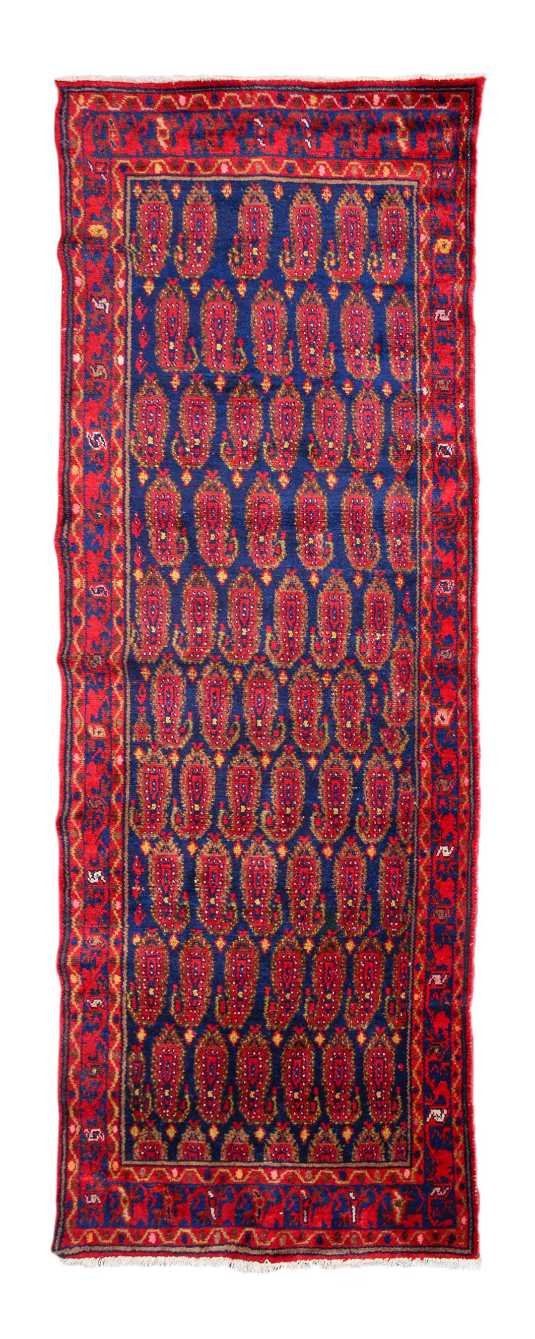 Malayer Hand Knotted Gallery Runner Rug 9'10 x 3'10 (1 of 4)