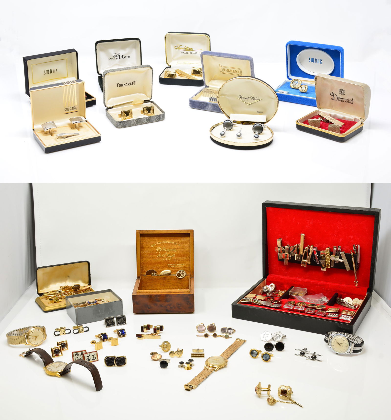 Large Collection Of Cufflinks, Tie Clips, Watches (1 of 20)