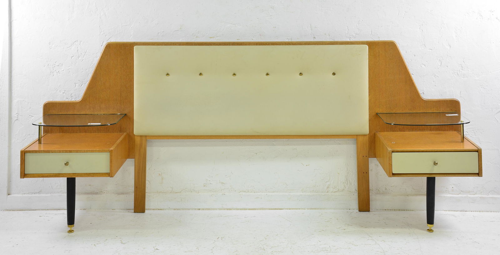 Mid Century Modern Tola Headboard with Nightstands (1 of 5)