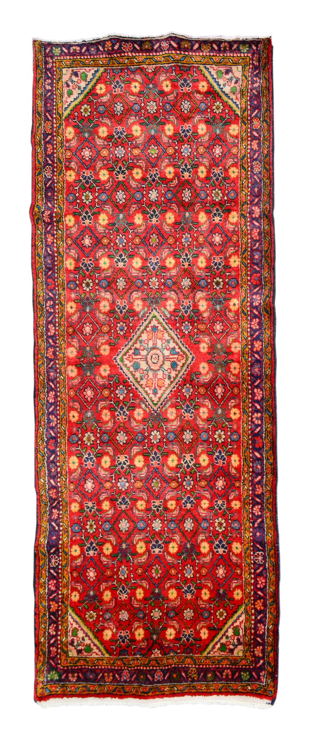 Persian Nahalat Hand Knotted Runner Rug 8'9 x 3'6 (1 of 3)
