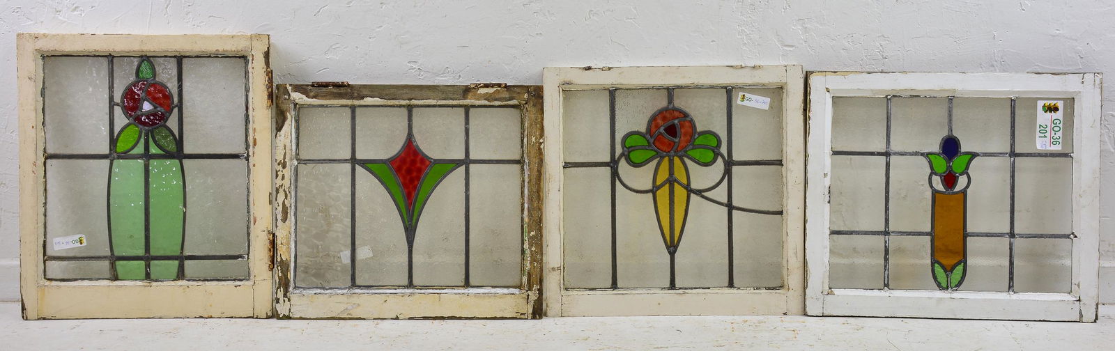 4 Assorted British Stained Glass Windows (1 of 5)