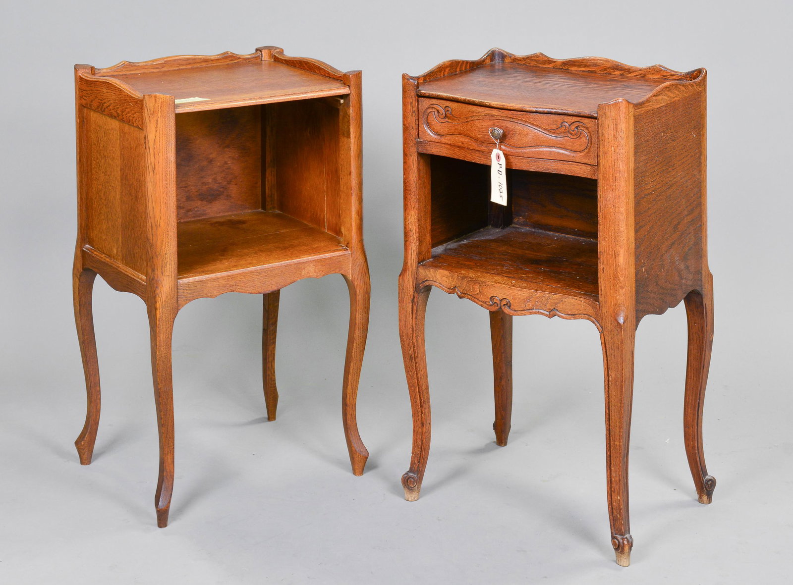 2 French Louis XV Style Nightstands / Occasional Tables: 2 French Louis XV Style Nightstands / Occasional Tables