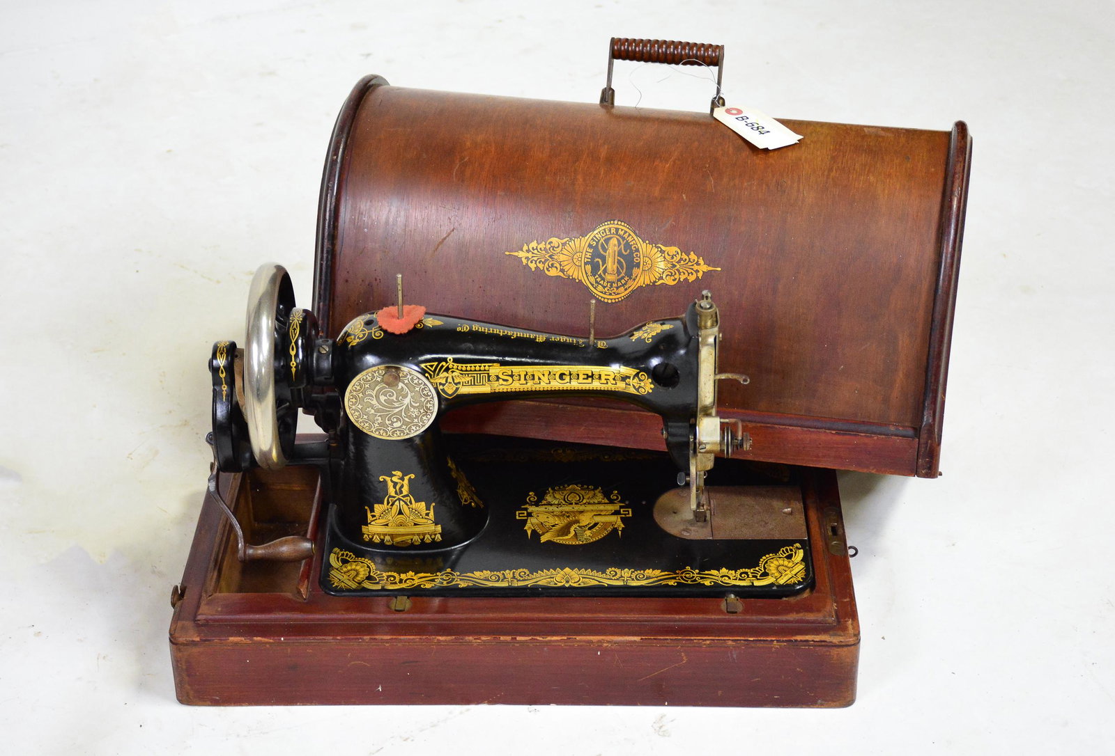 Oak Cased Sewing Machine (1 of 2)