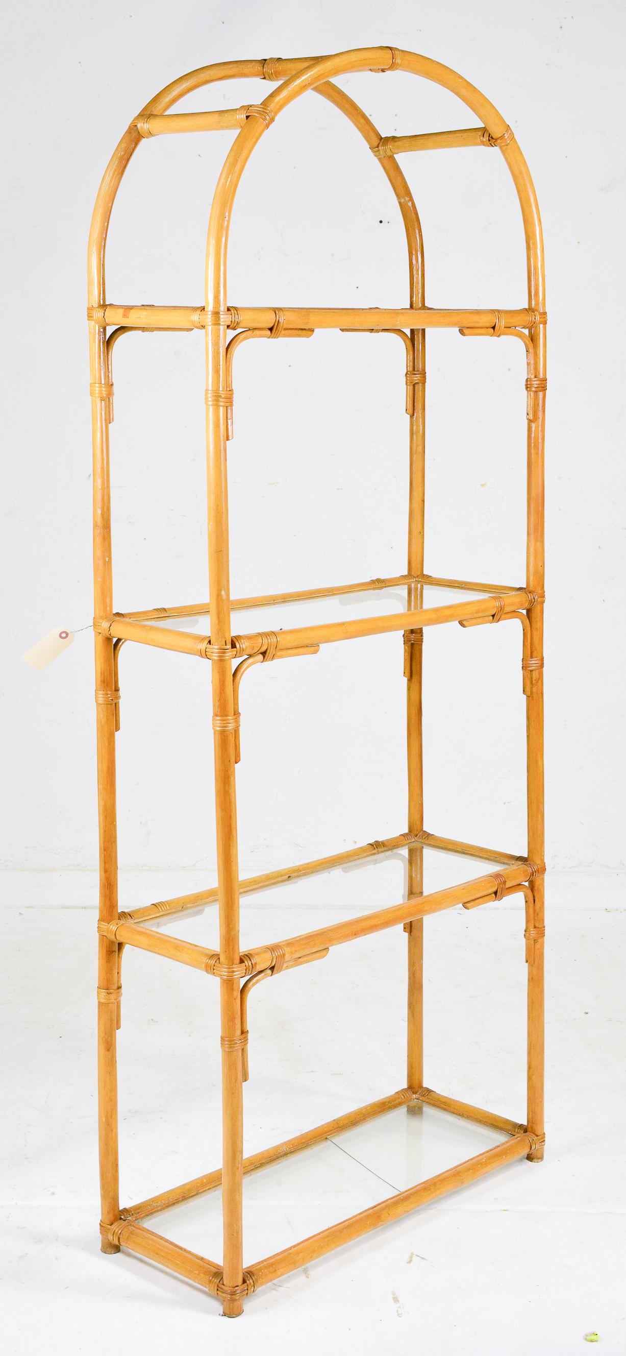 Vintage Dome Top Bamboo Bookshelf (1 of 3)