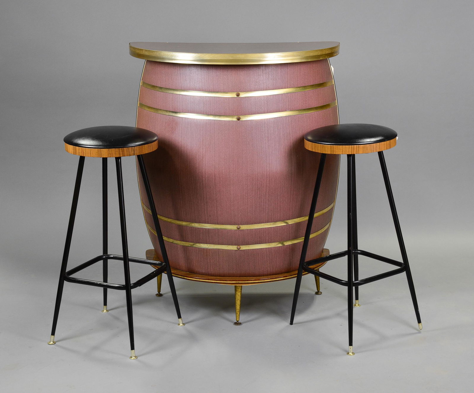 Mid Century Boat Shaped Cocktail Bar (1 of 4)