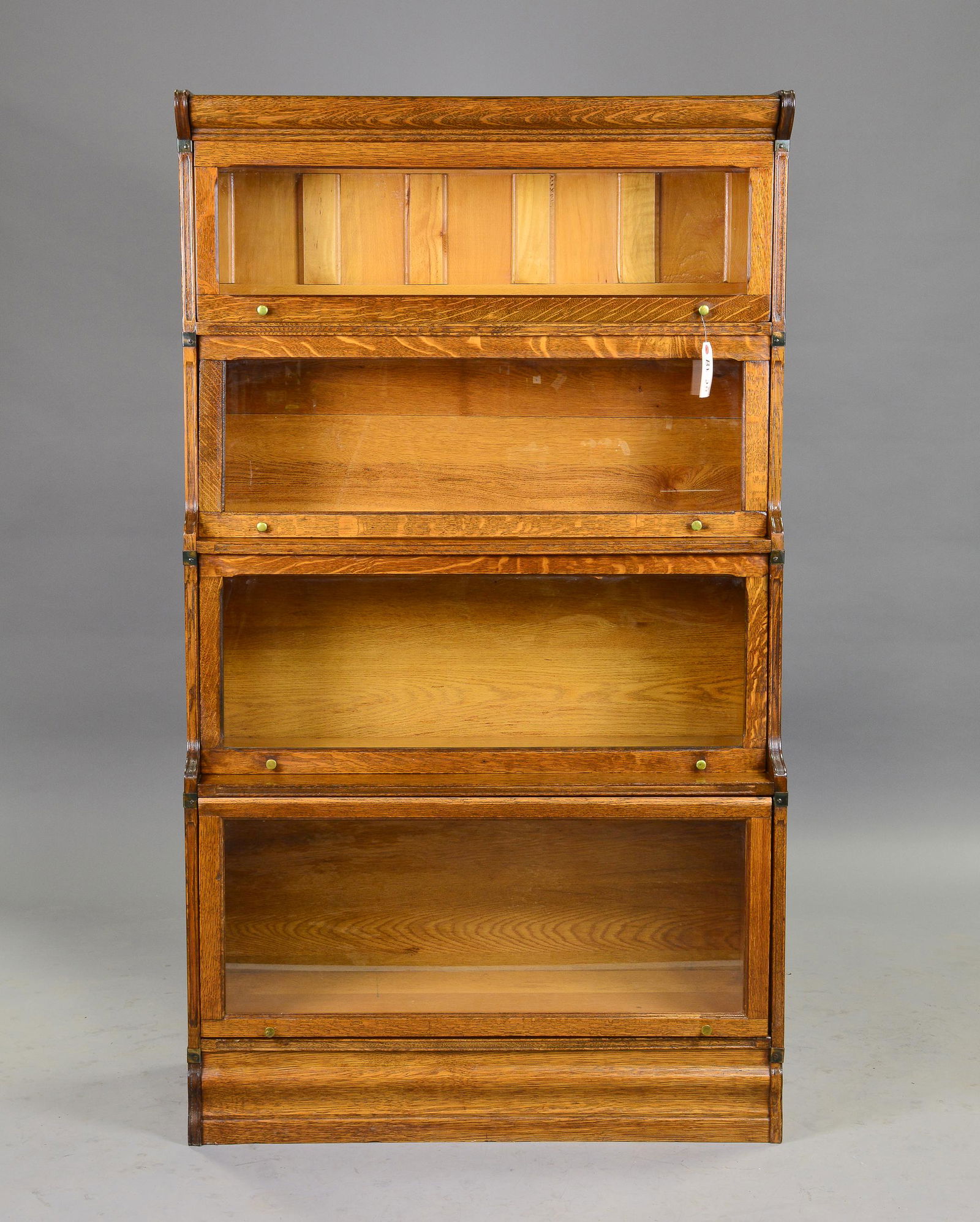 4 Stack Oak Lawyers / Barristers Bookcase (1 of 5)