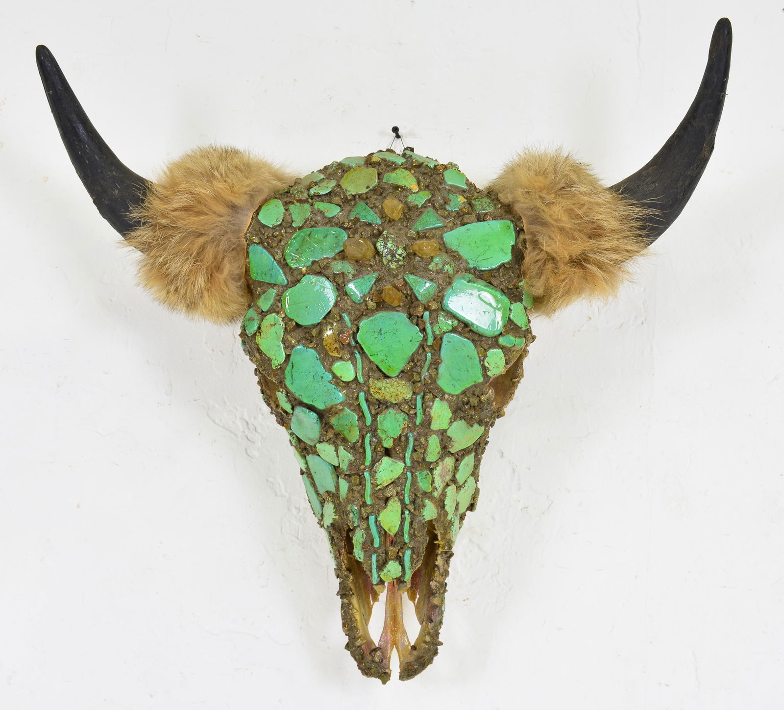 Mosaic Stone Buffalo Skull (1 of 3)