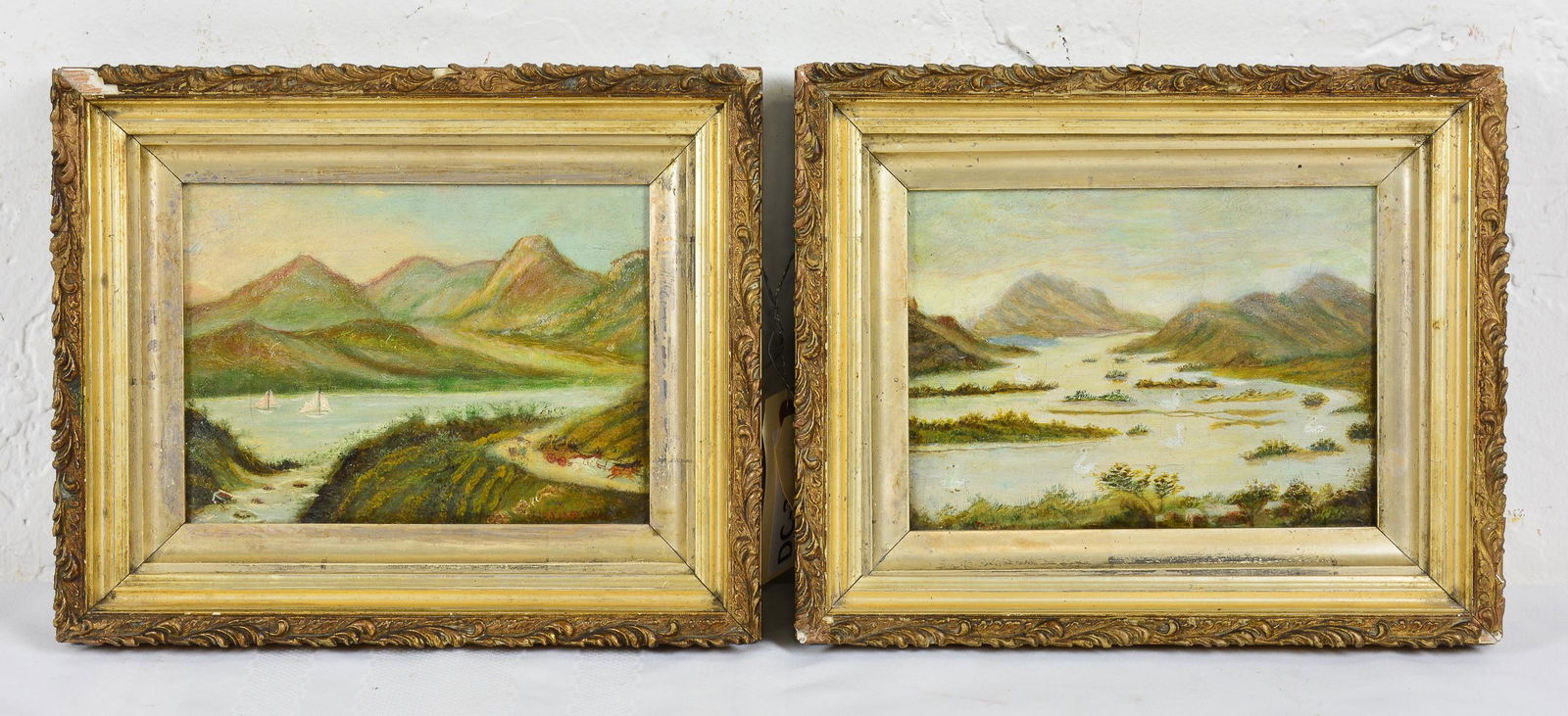 Pair Small Scottish Oil On Canvas Art - 19th Century (1 of 7)