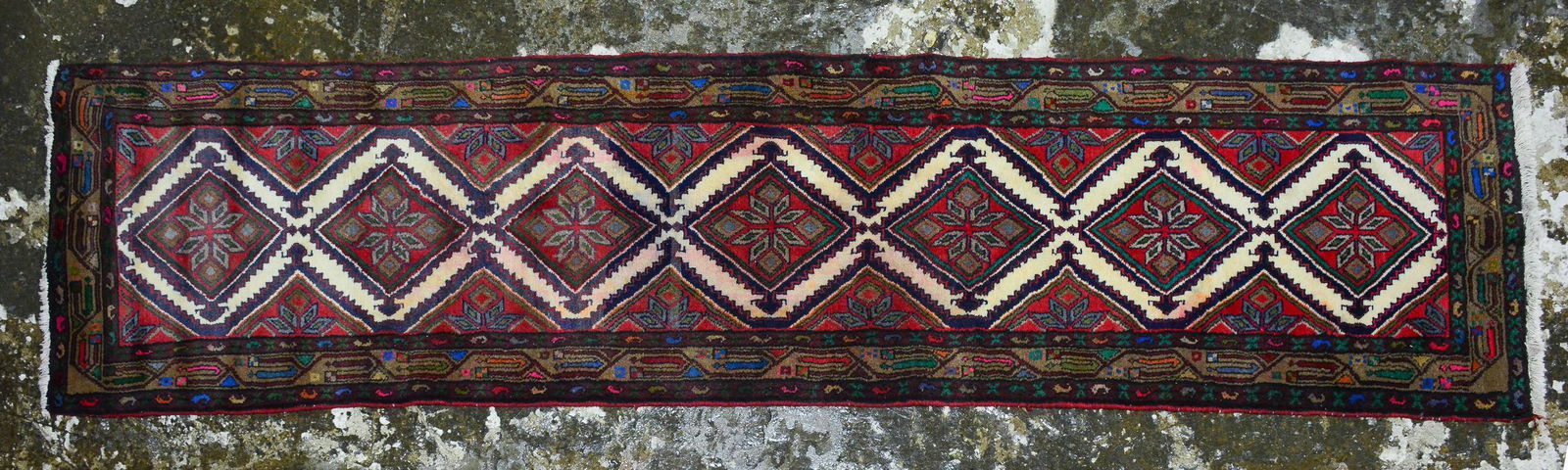 Persian Hamadan Hand Knotted Rug - 2'6 x 10 (1 of 4)