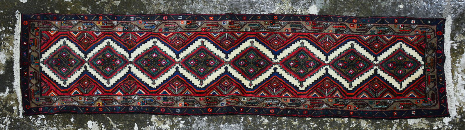 Persian Hamadan Hand Knotted Rug - 2'8 x 9'1 (1 of 3)
