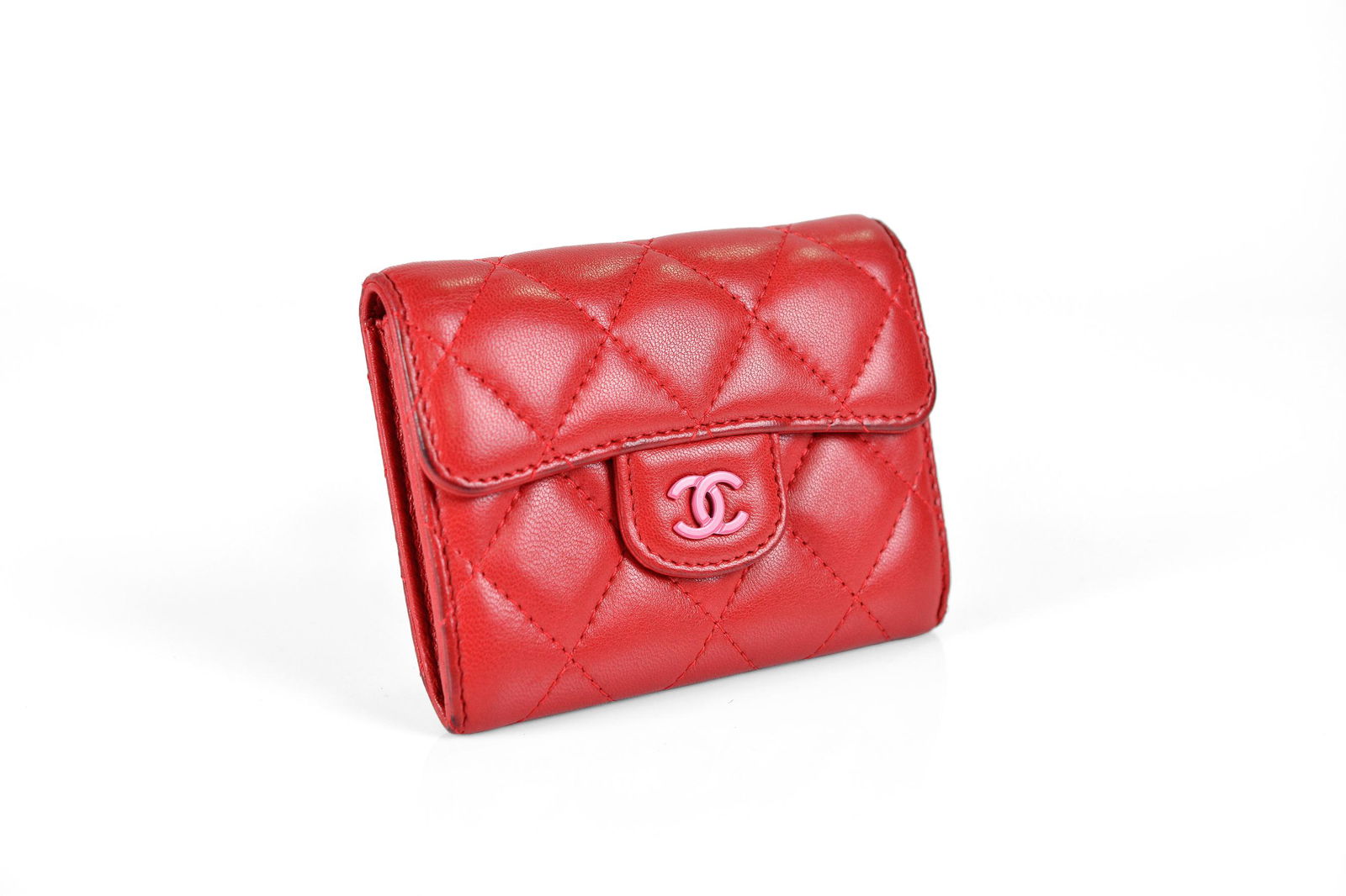Chanel Pink CC Flap Card Holder Wallet (1 of 6)