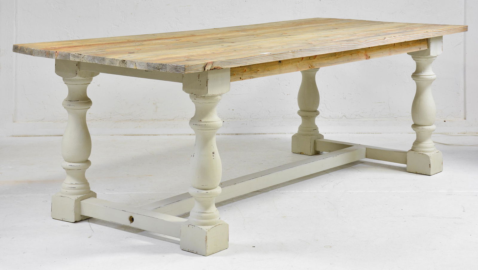 New Item, Twin Baluster Painted Base Table (1 of 6)